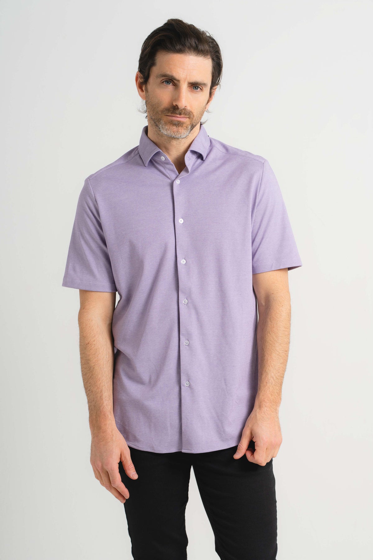 Plum Piacere Knit Short Sleeve Shirt