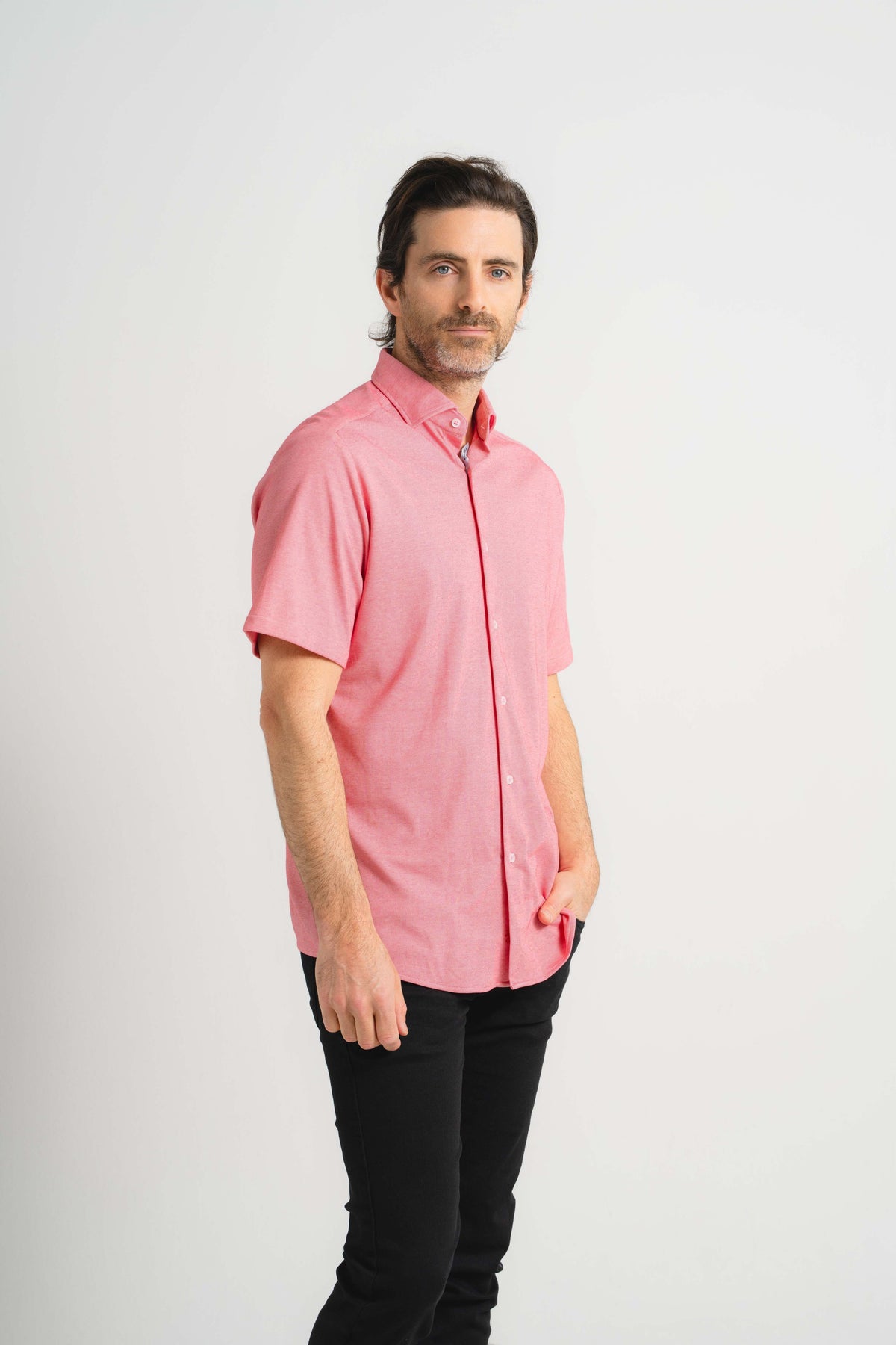 Brick Piacere Knit Short Sleeve Shirt