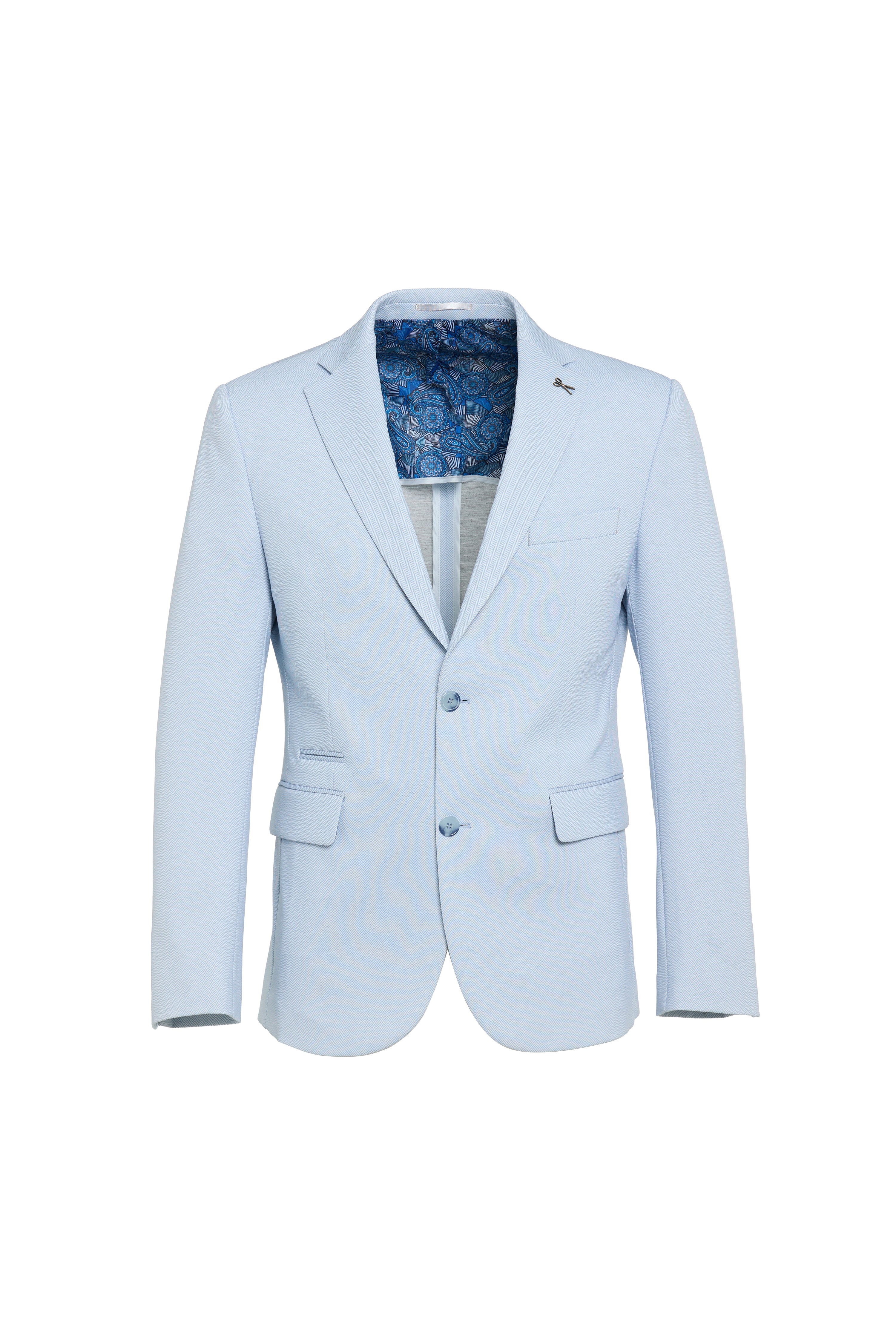 Sky Herringbone Jacket