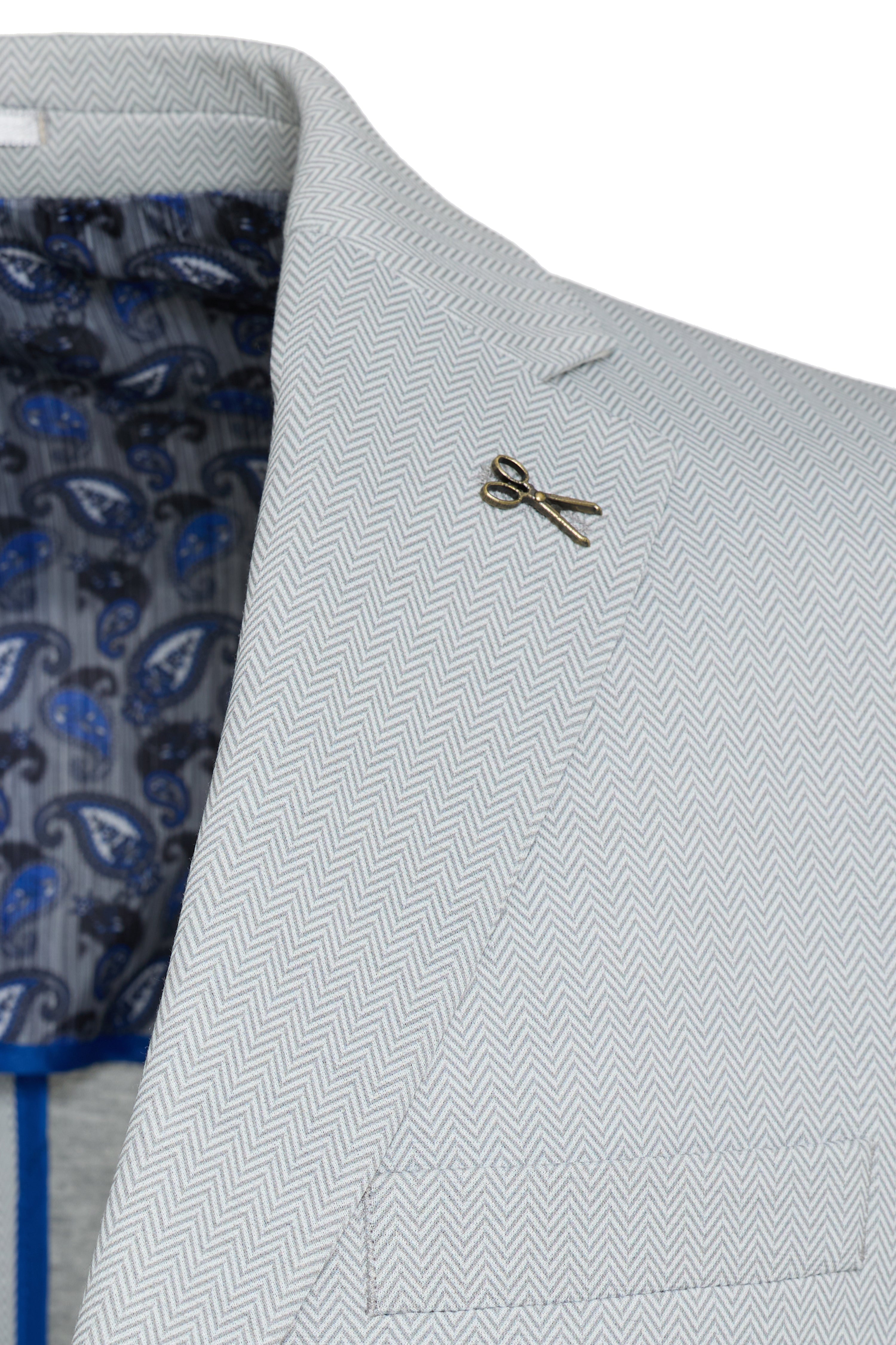 Grey Herringbone Jacket