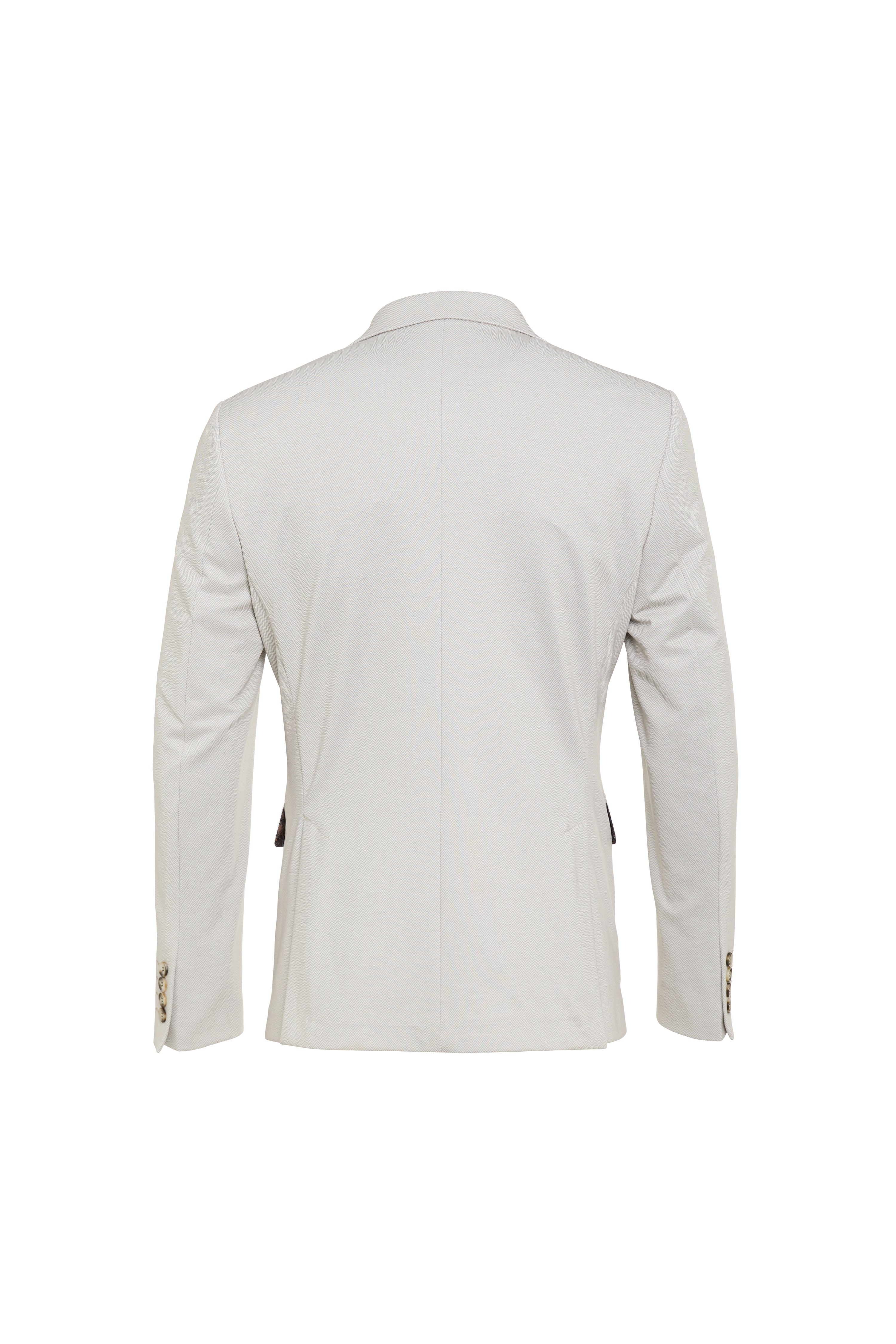 Beige Herringbone Jacket