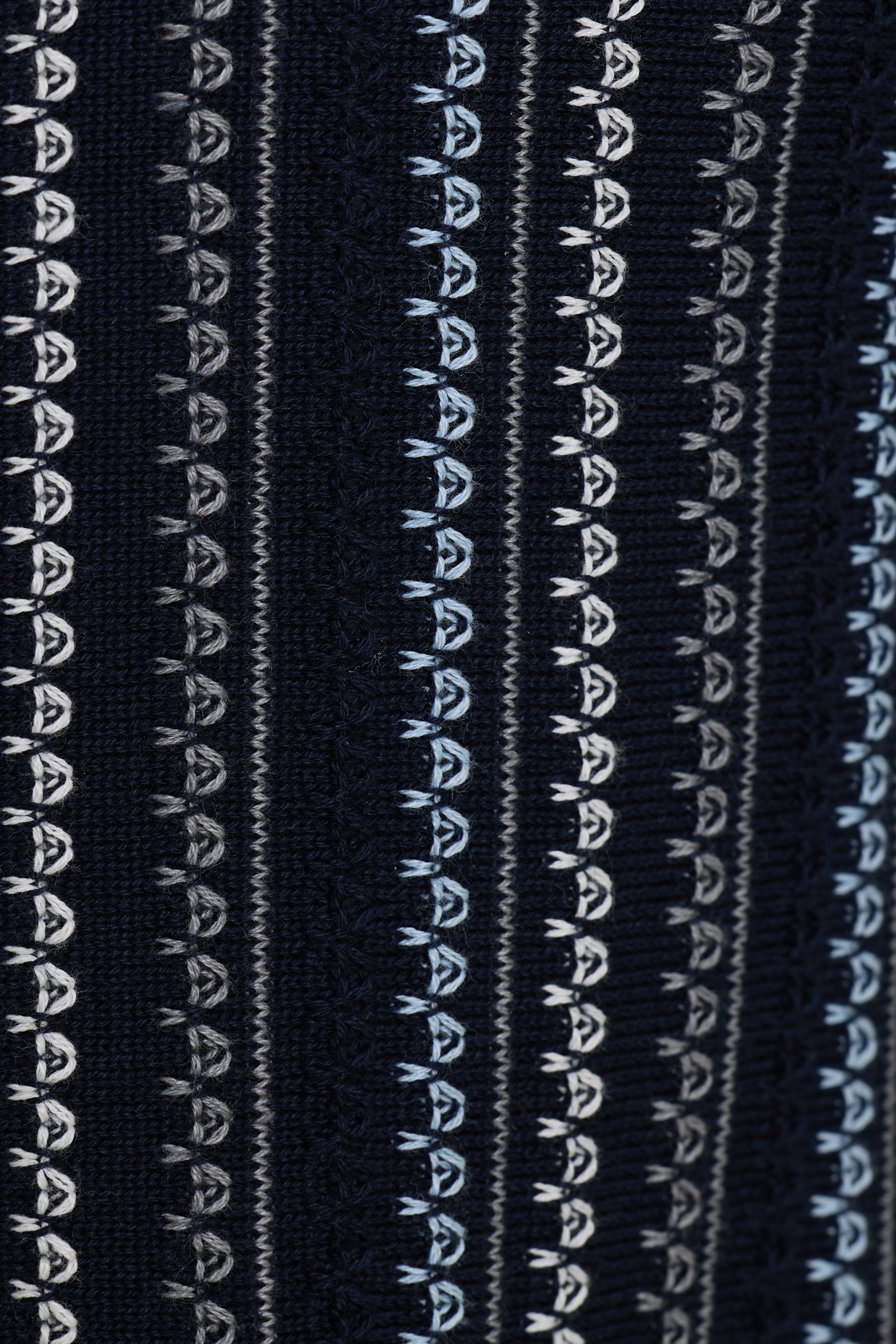 Navy Giuseppe Knit Full Button Shirt