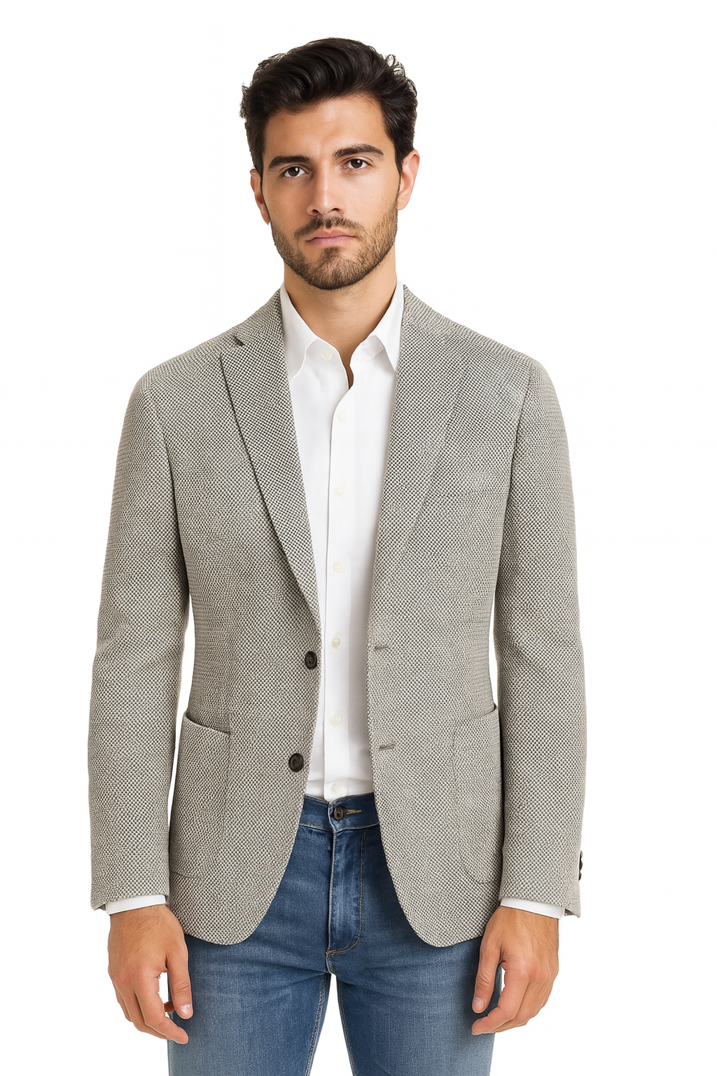 Mini Dot Knitted Jacquard Jacket