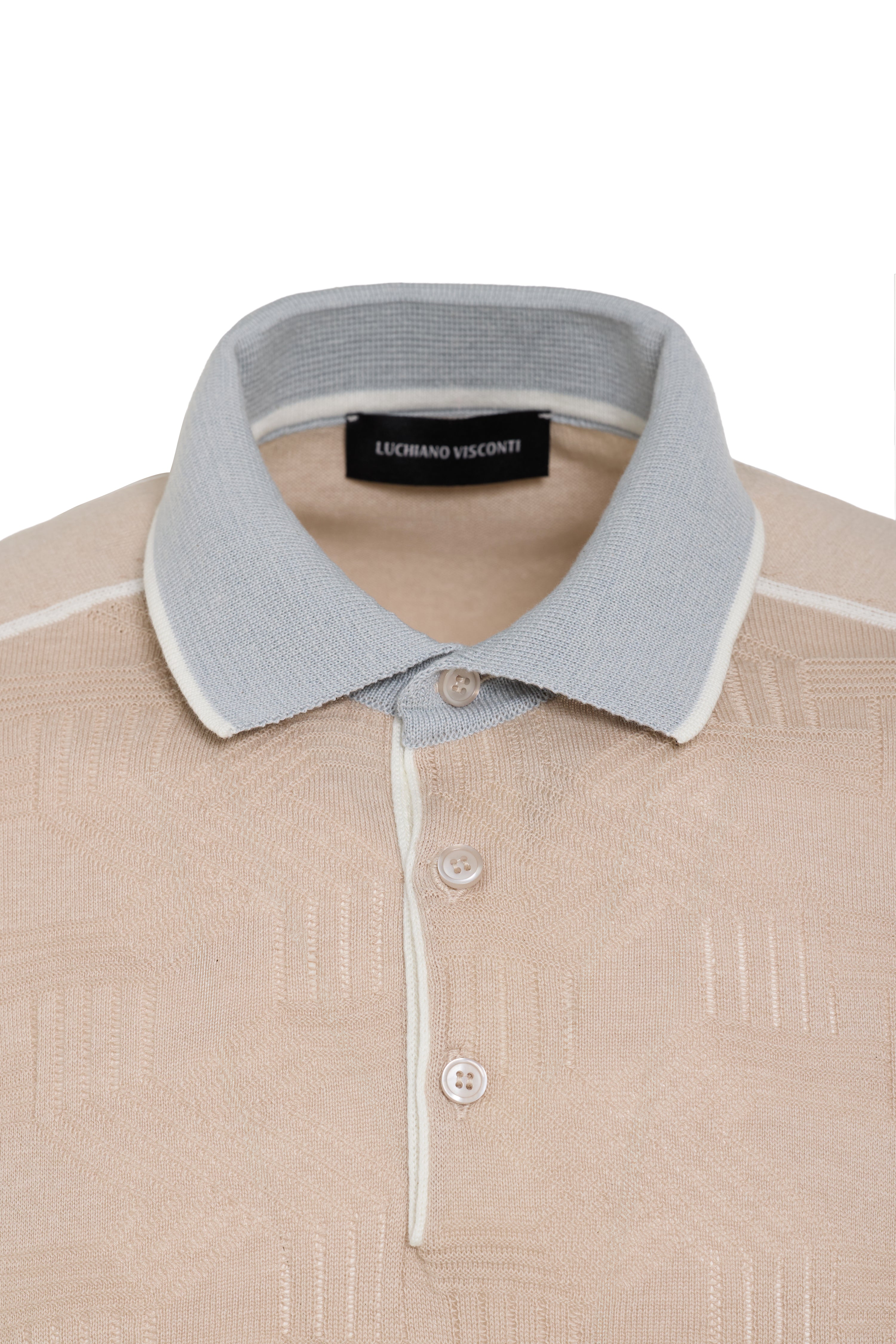 Beige Aurelio Knit Polo