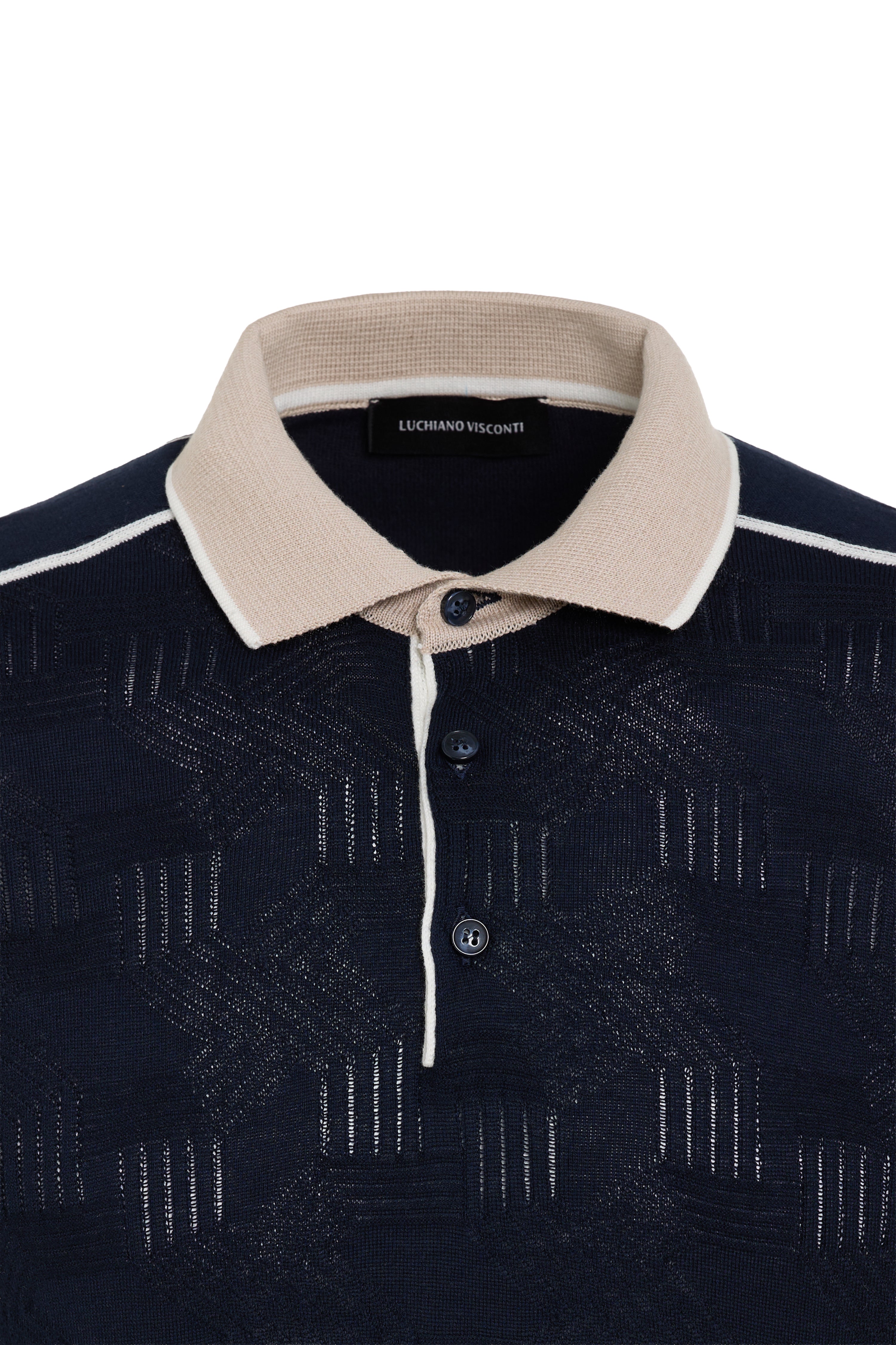 Navy Aurelio Knit Polo