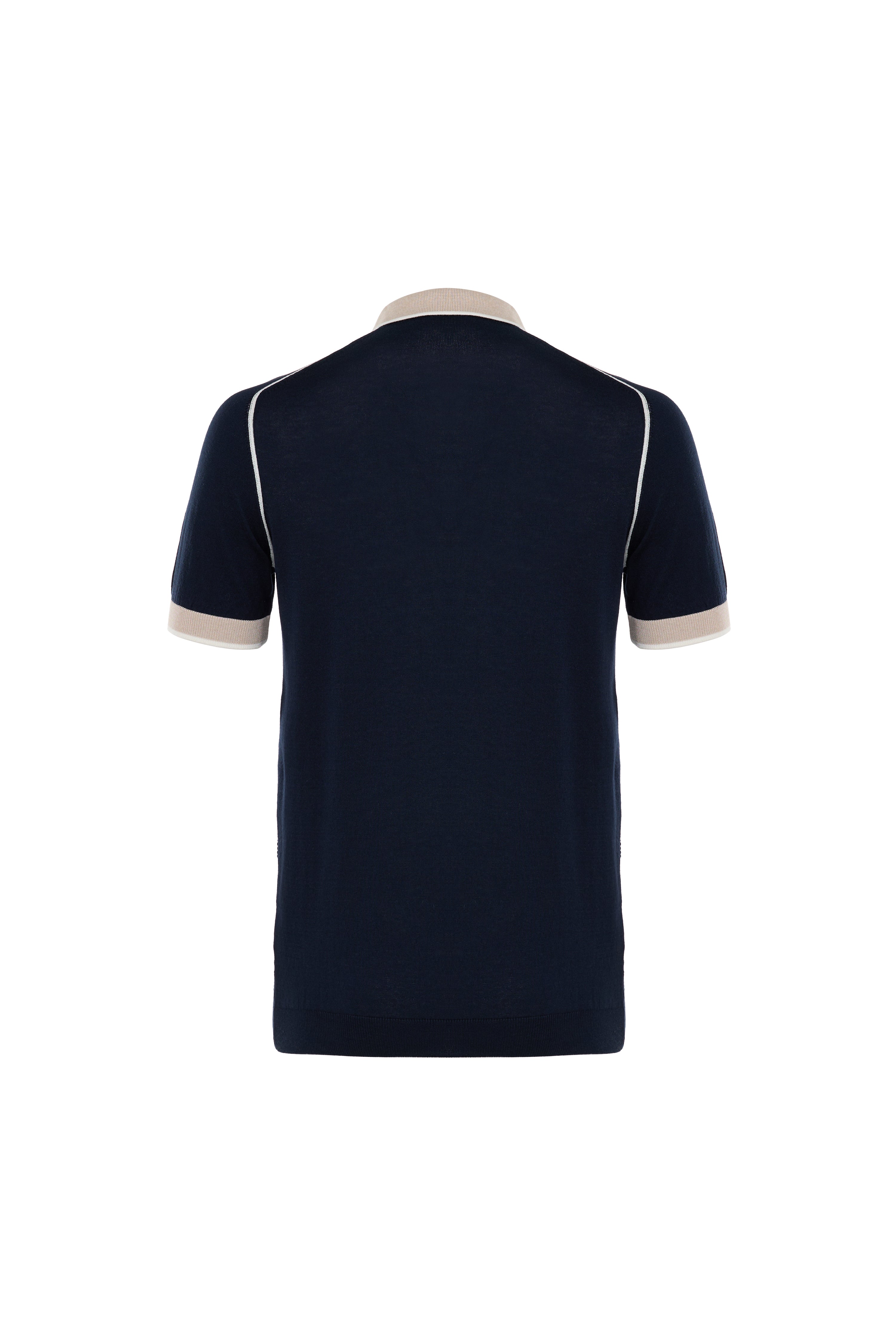 Navy Aurelio Knit Polo
