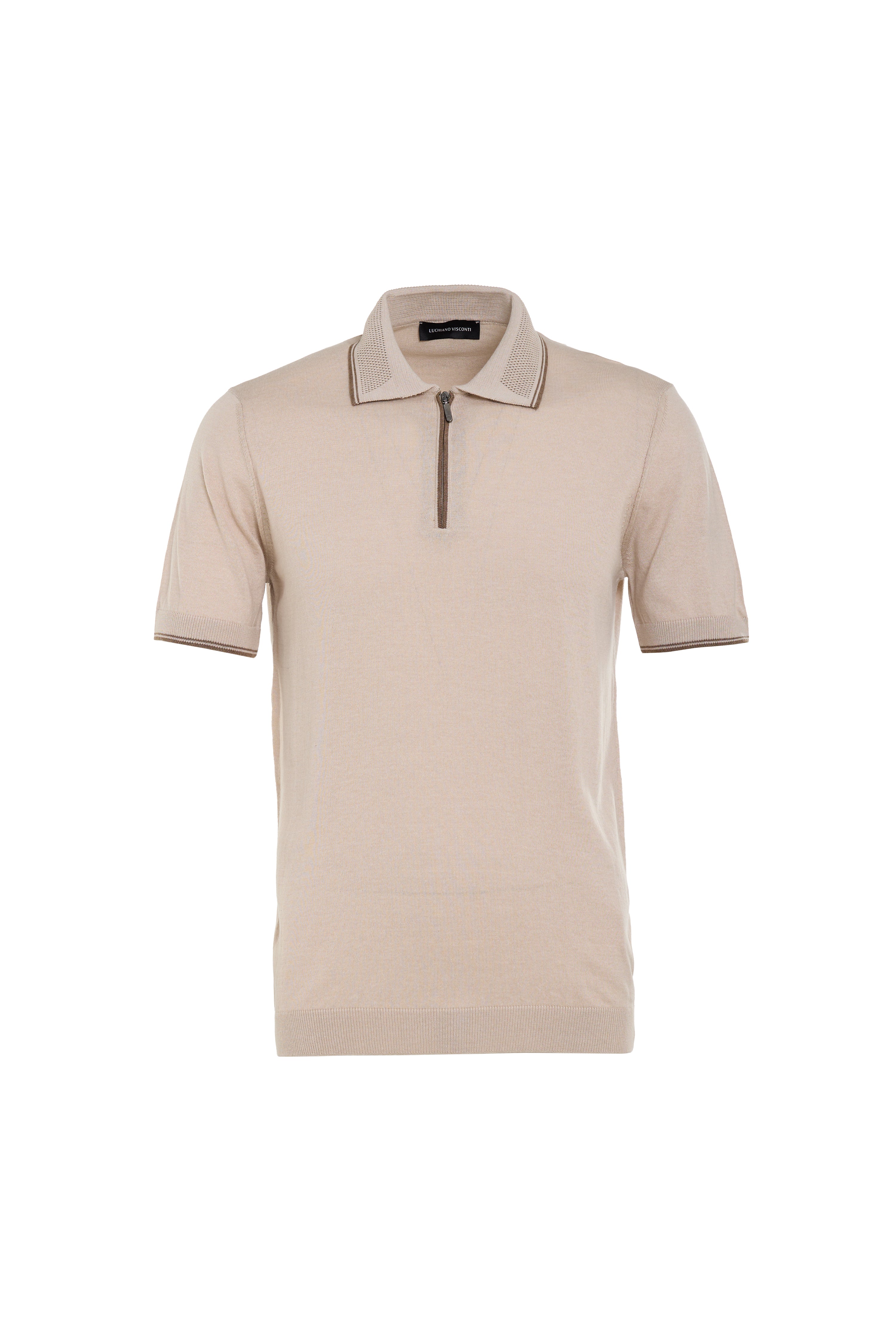 Milan Knit Quarter Zip Polo