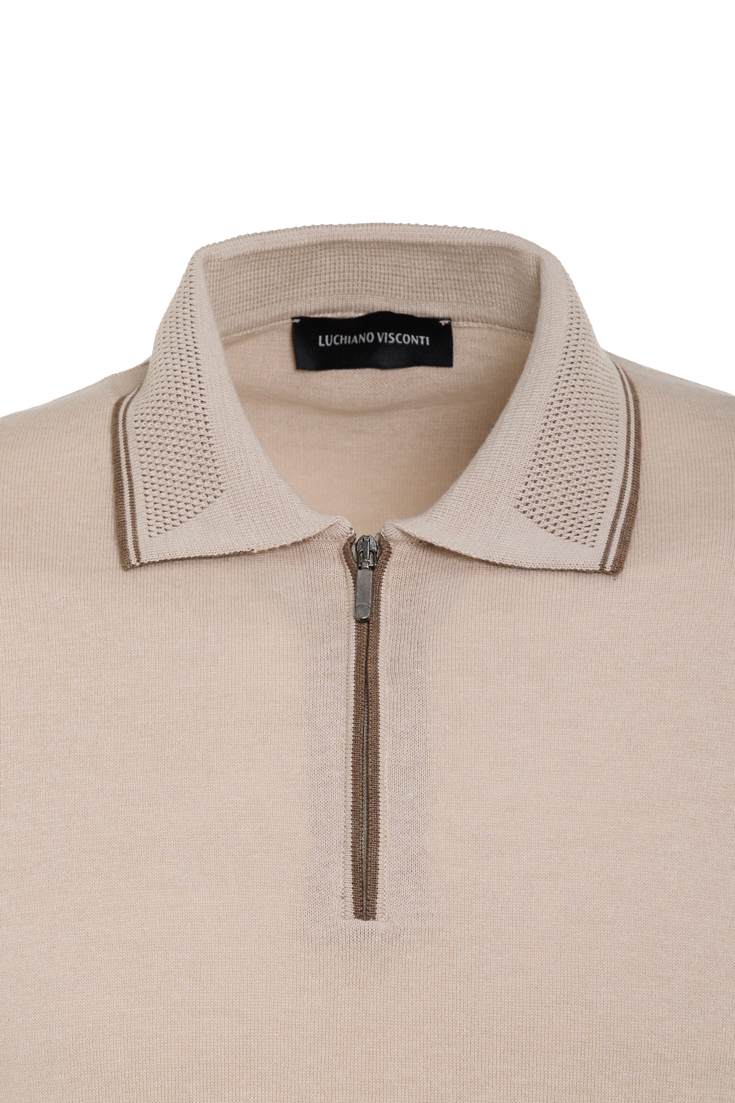 Milan Knit Quarter Zip Polo