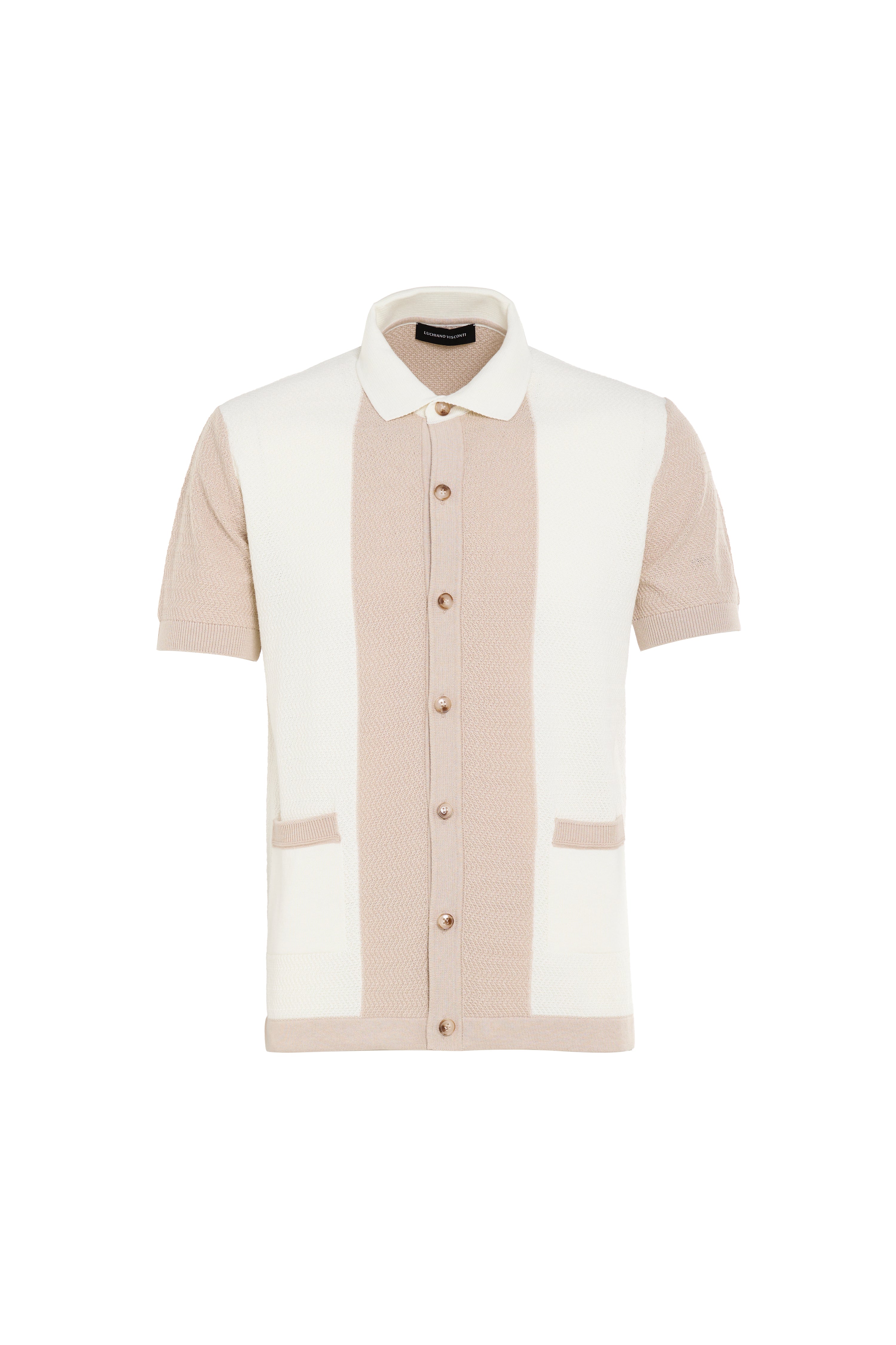Ekru Liguria Full Button Knit