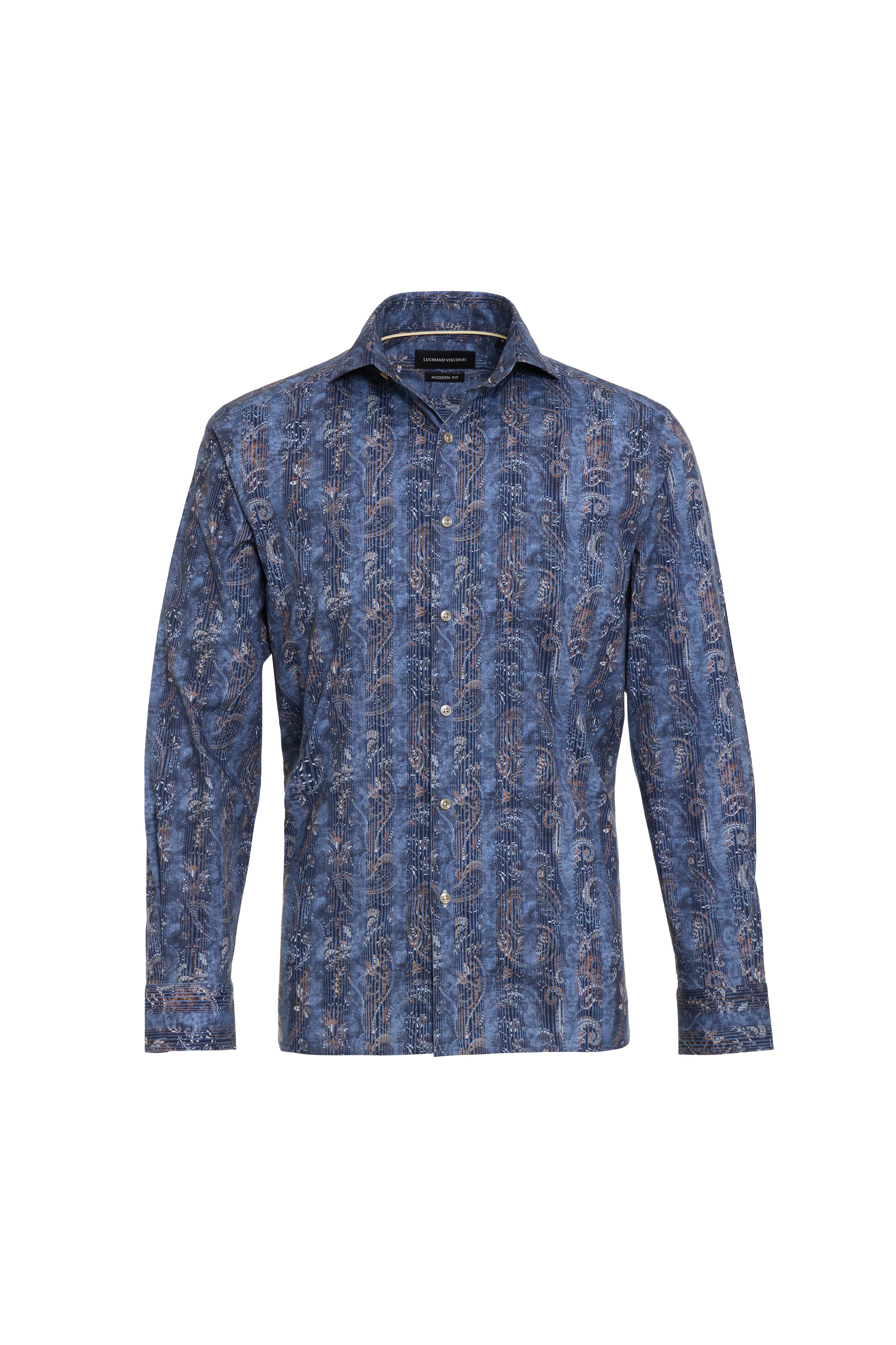 Persiane Paisley Print Long Sleeve Shirt