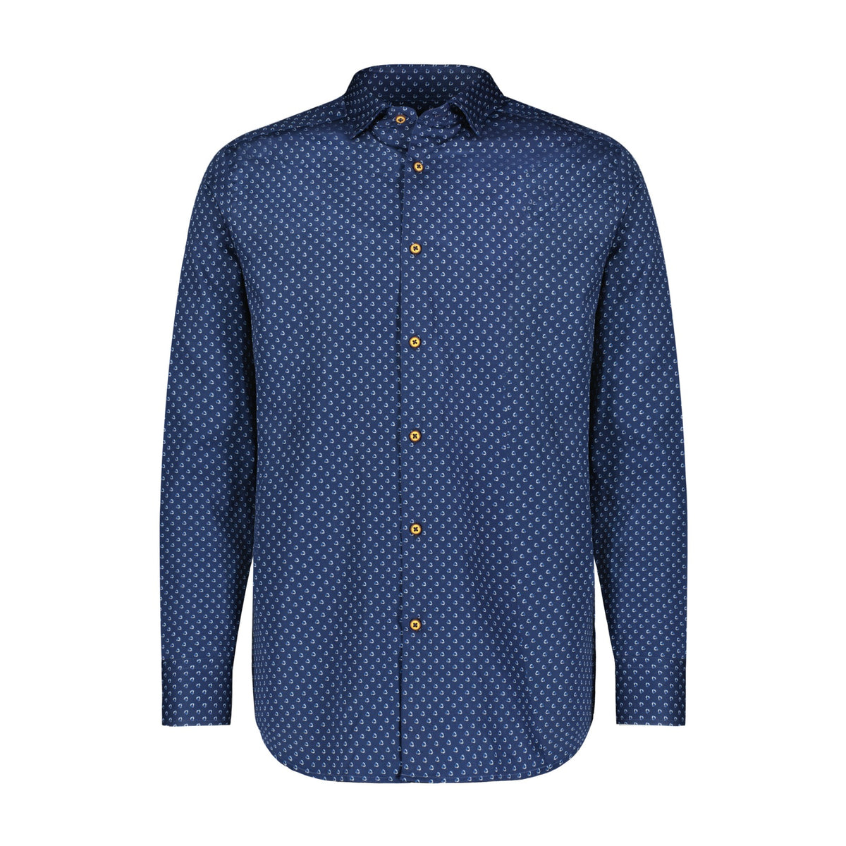 Geometric Sphere Print Long Sleeve Shirt