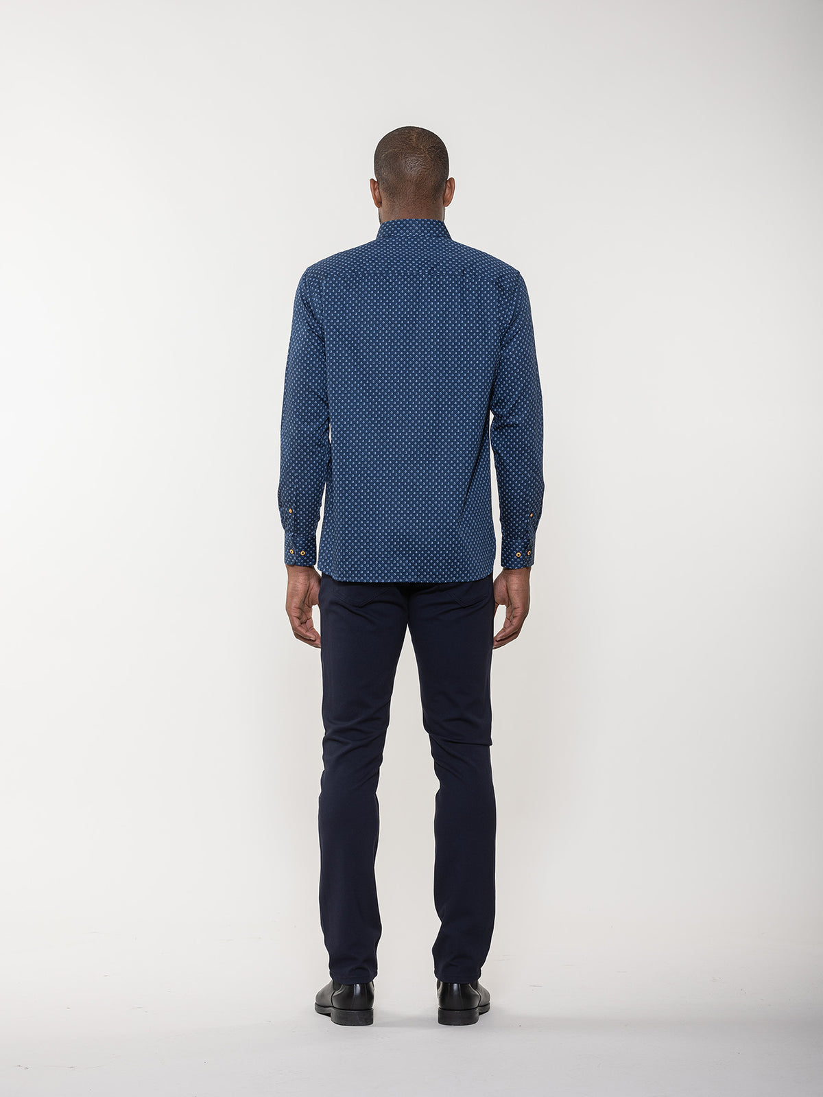 Geometric Sphere Print Long Sleeve Shirt