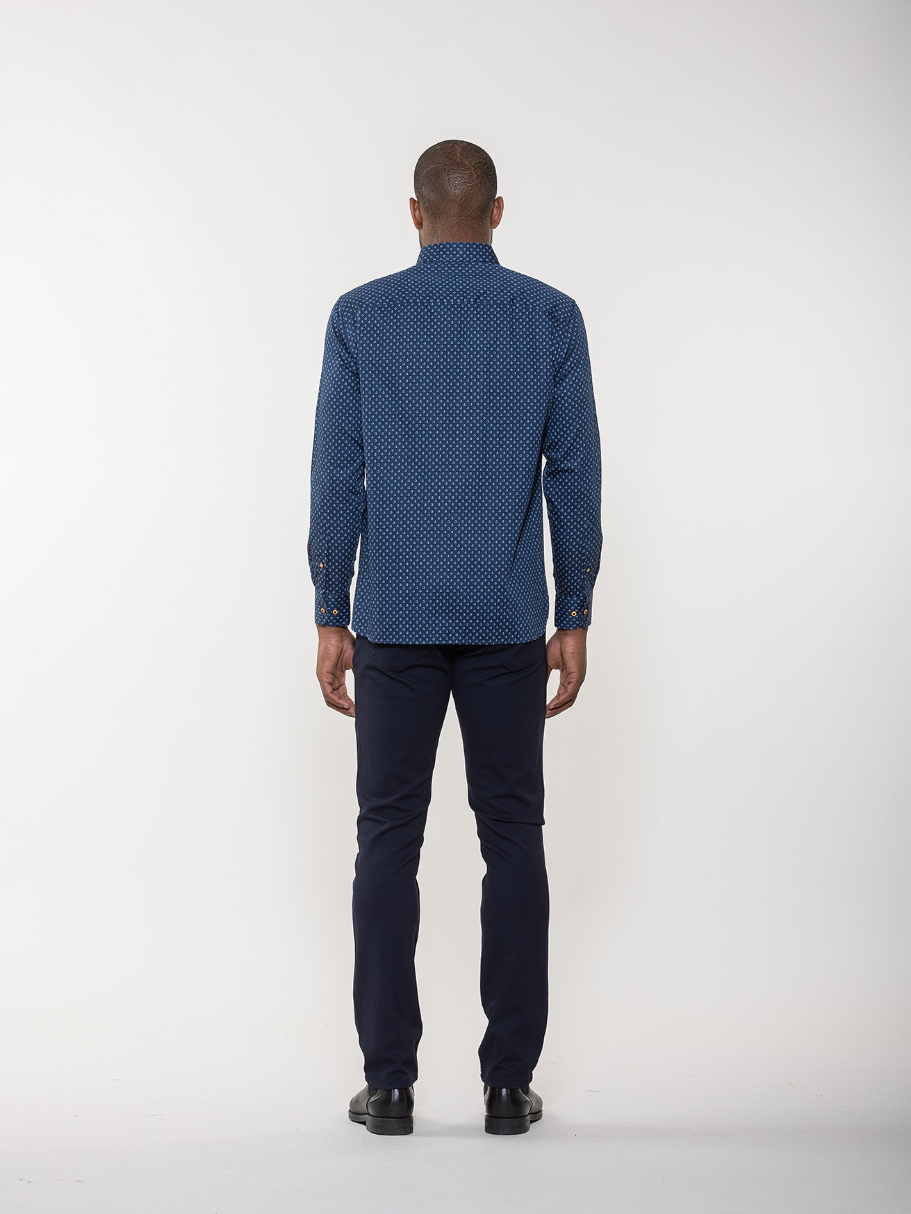Geometric Sphere Print Long Sleeve Shirt