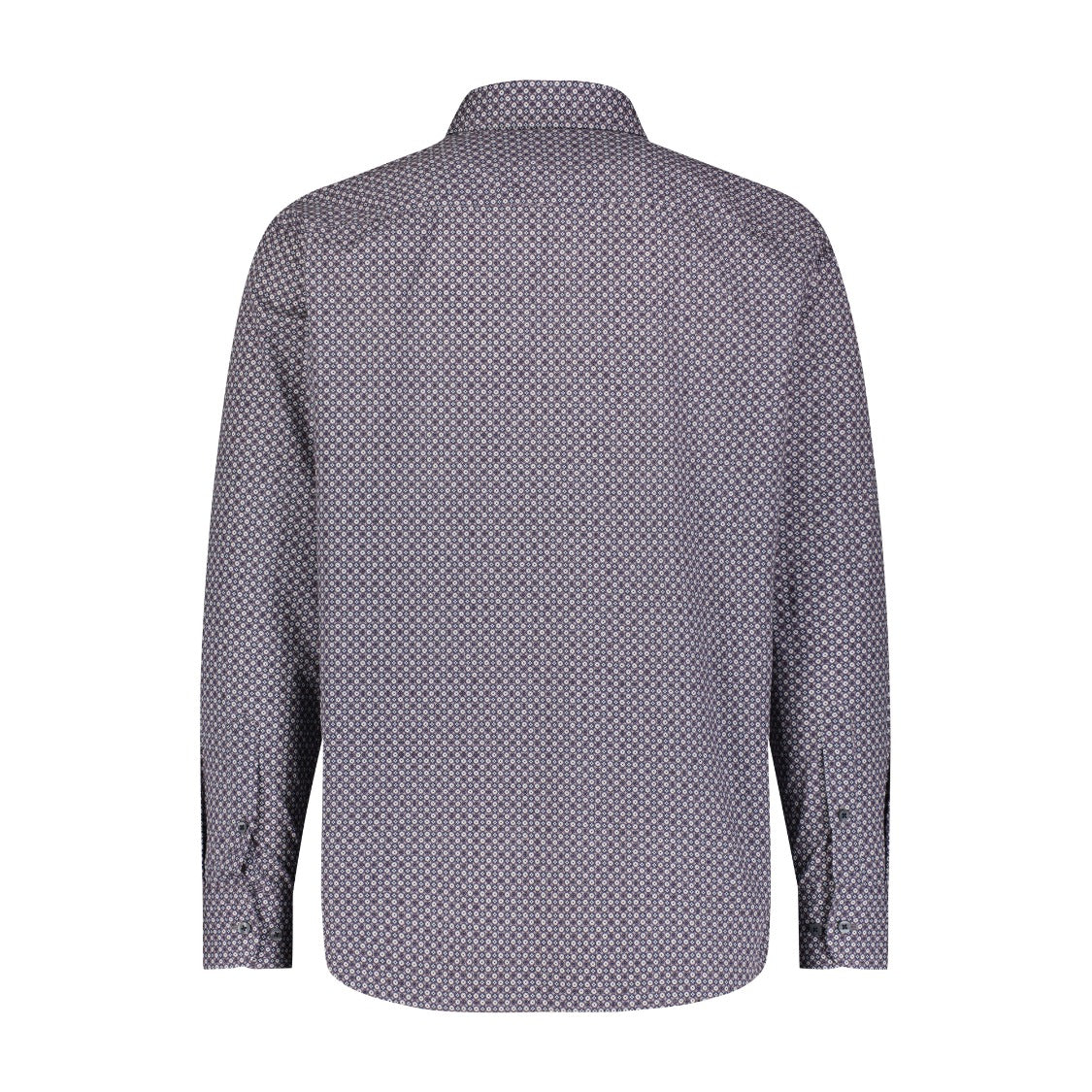 Geometric Tile Print Long Sleeve Shirt