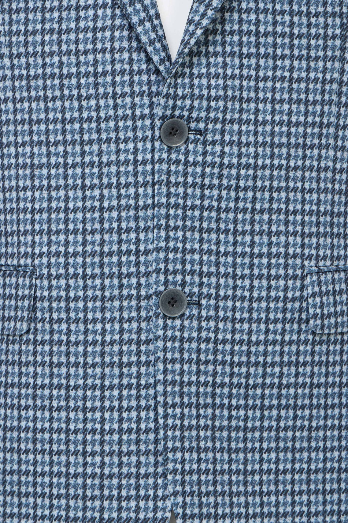 Blue Houndstooth Travel Sport Coat
