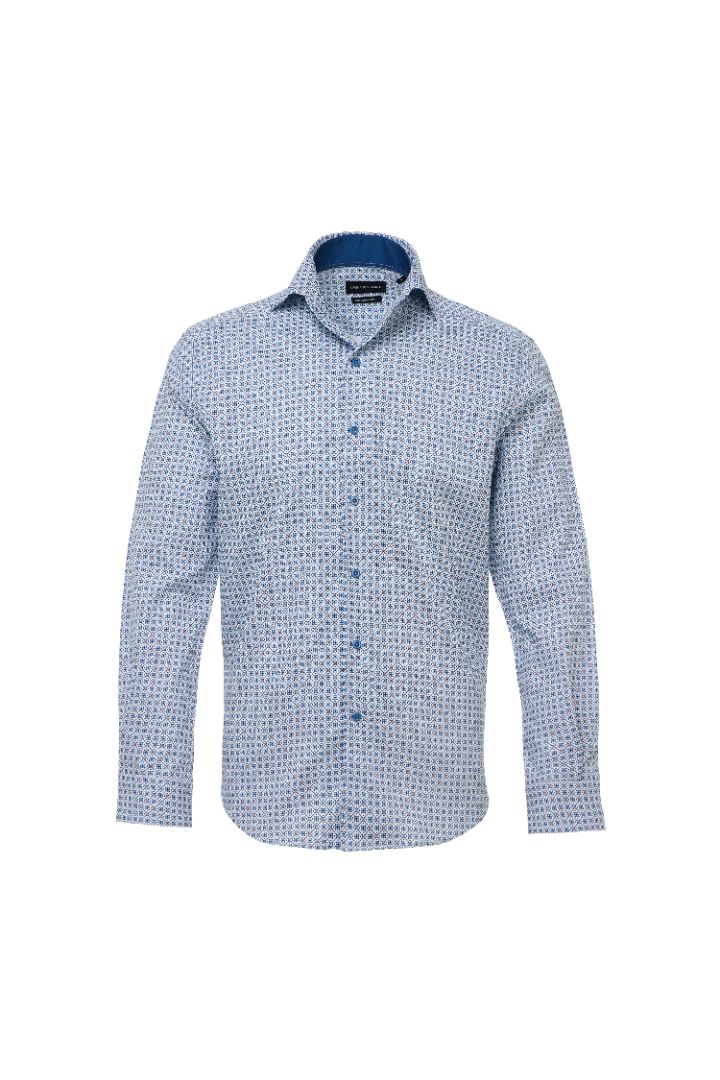 Madre Diamond Geo One-Piece Collar Shirt