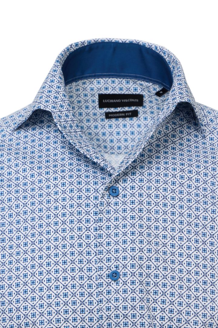 Madre Diamond Geo One-Piece Collar Shirt