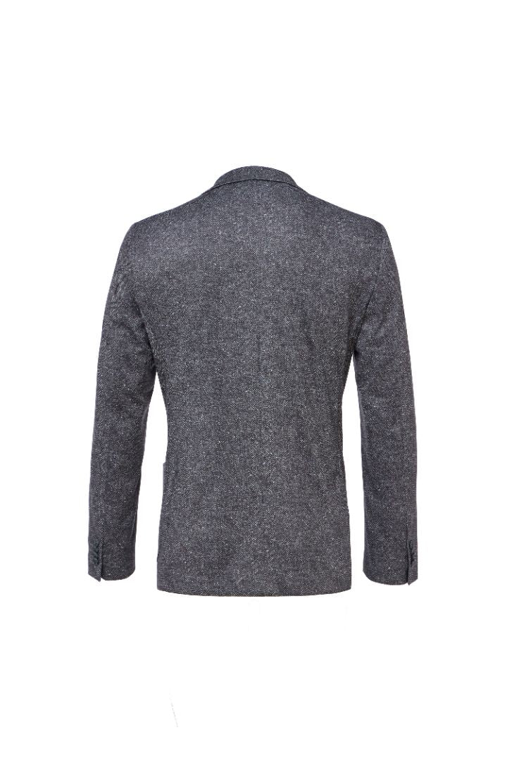 Charcoal Herringbone Performance Blazer