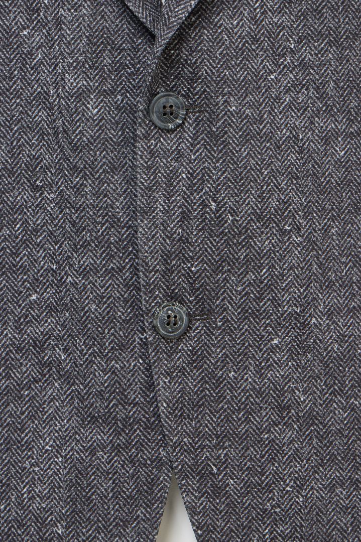 Charcoal Herringbone Performance Blazer