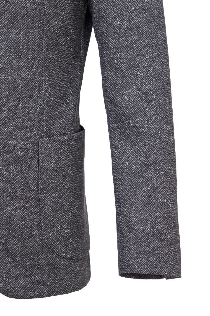 Charcoal Herringbone Performance Blazer