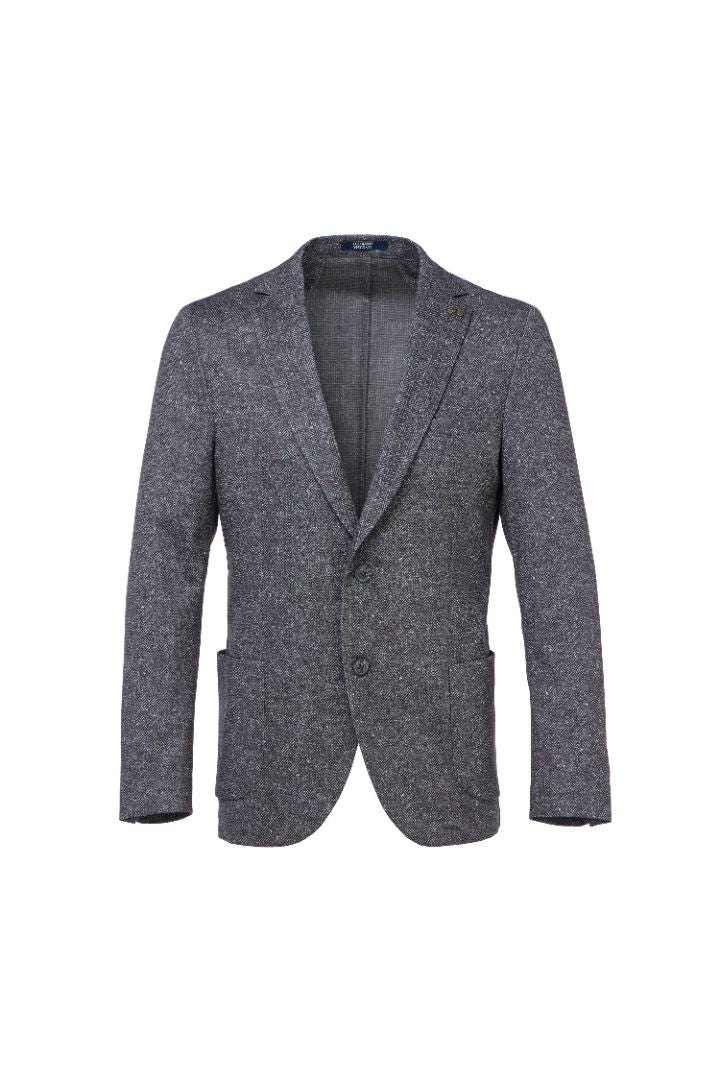 Charcoal Herringbone Performance Blazer