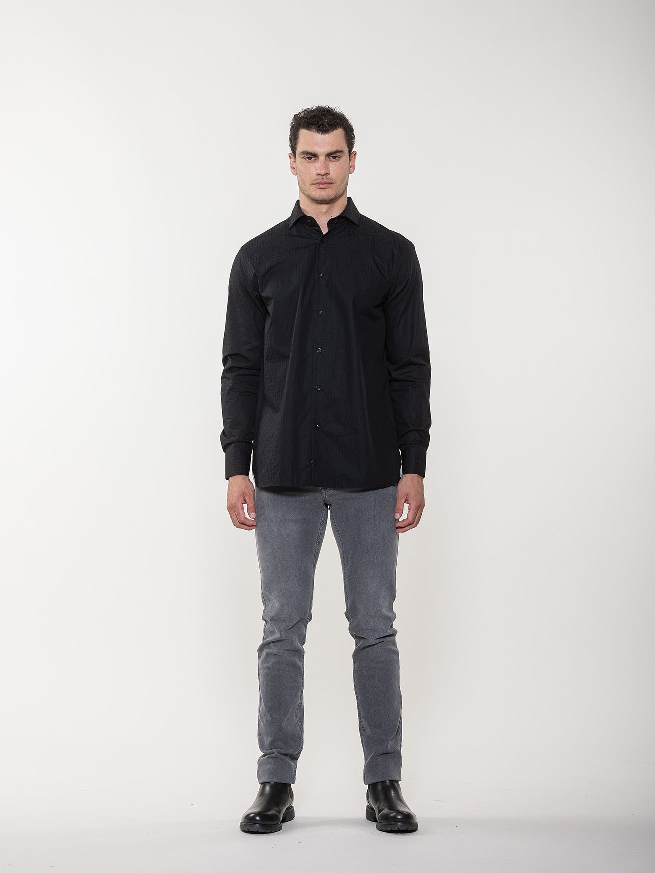 Alligator Printed Jacquard Shirt