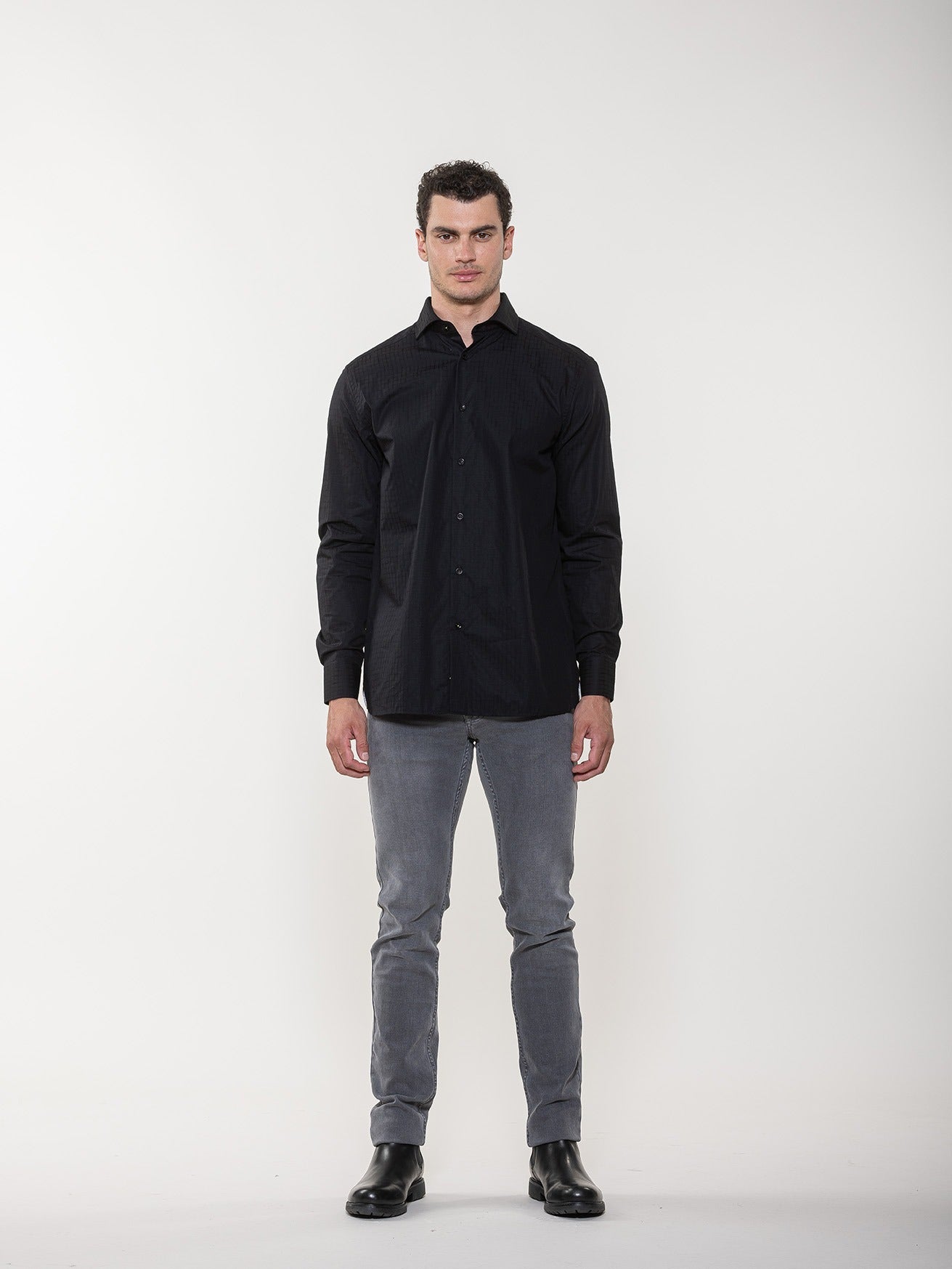 Alligator Printed Jacquard Shirt