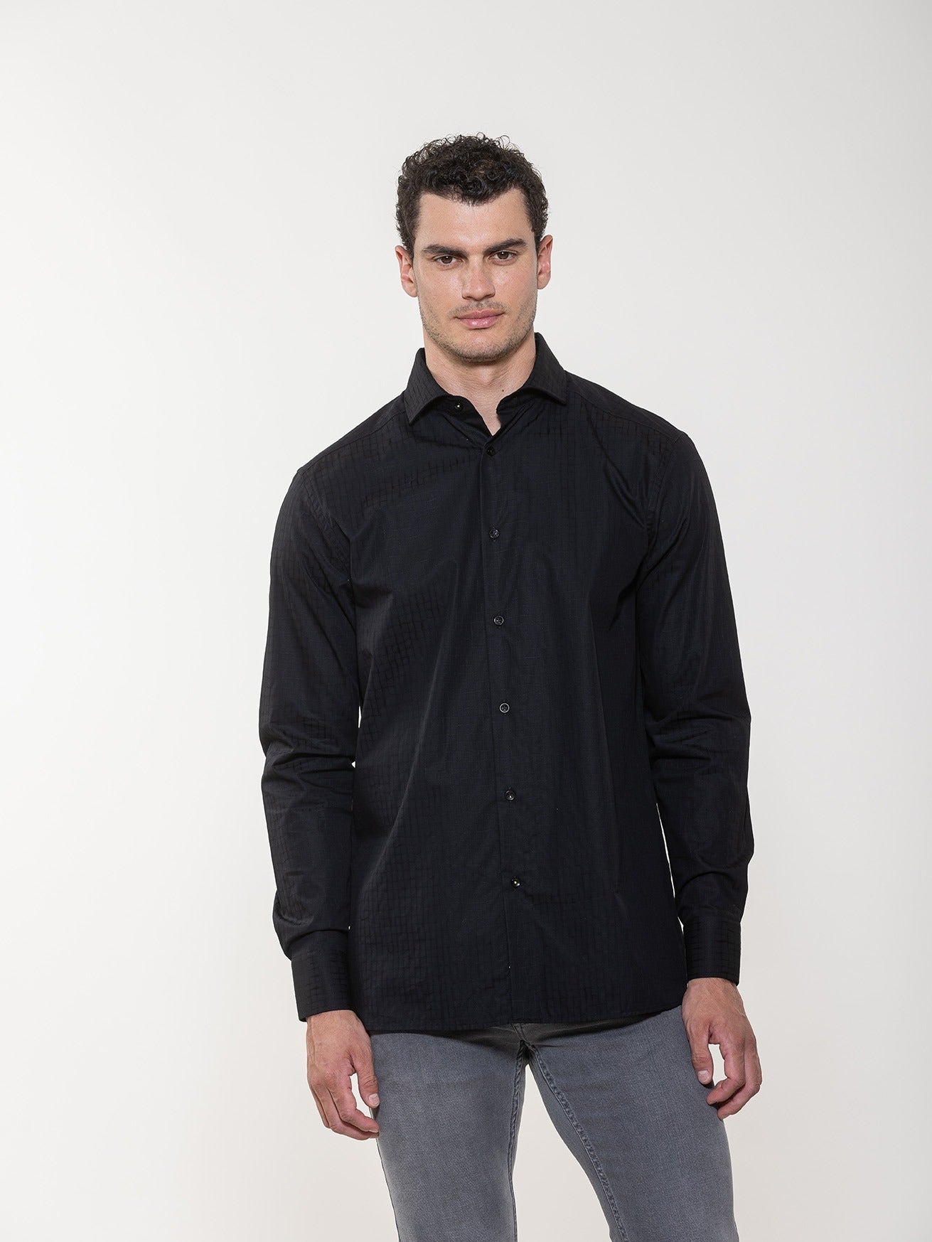 Alligator Printed Jacquard Shirt