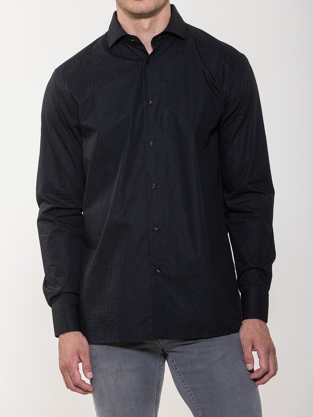 Alligator Printed Jacquard Shirt