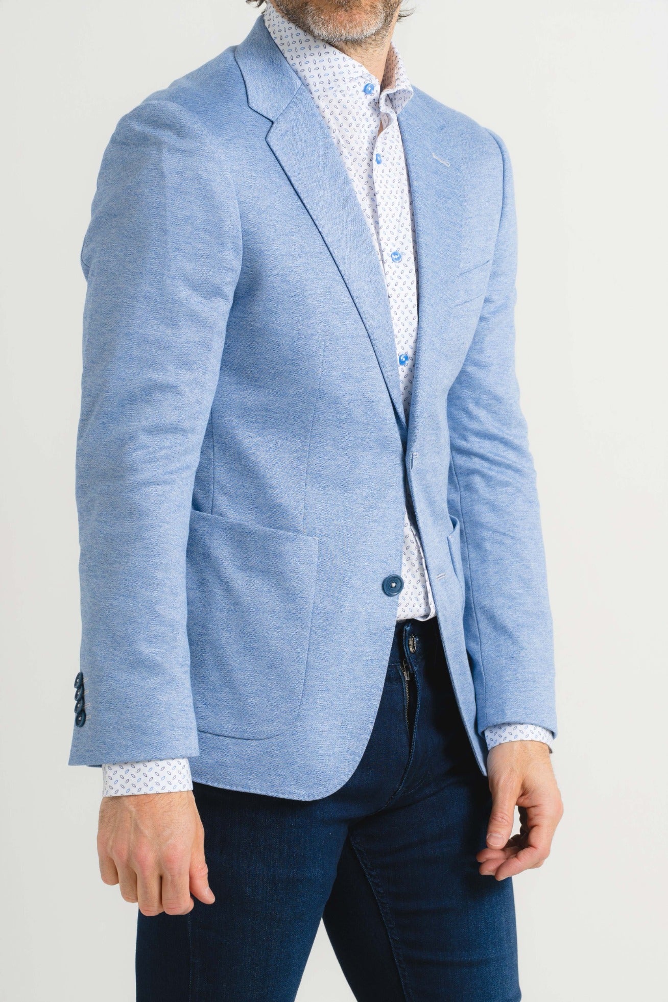 Sky Liscio Knit Blazer