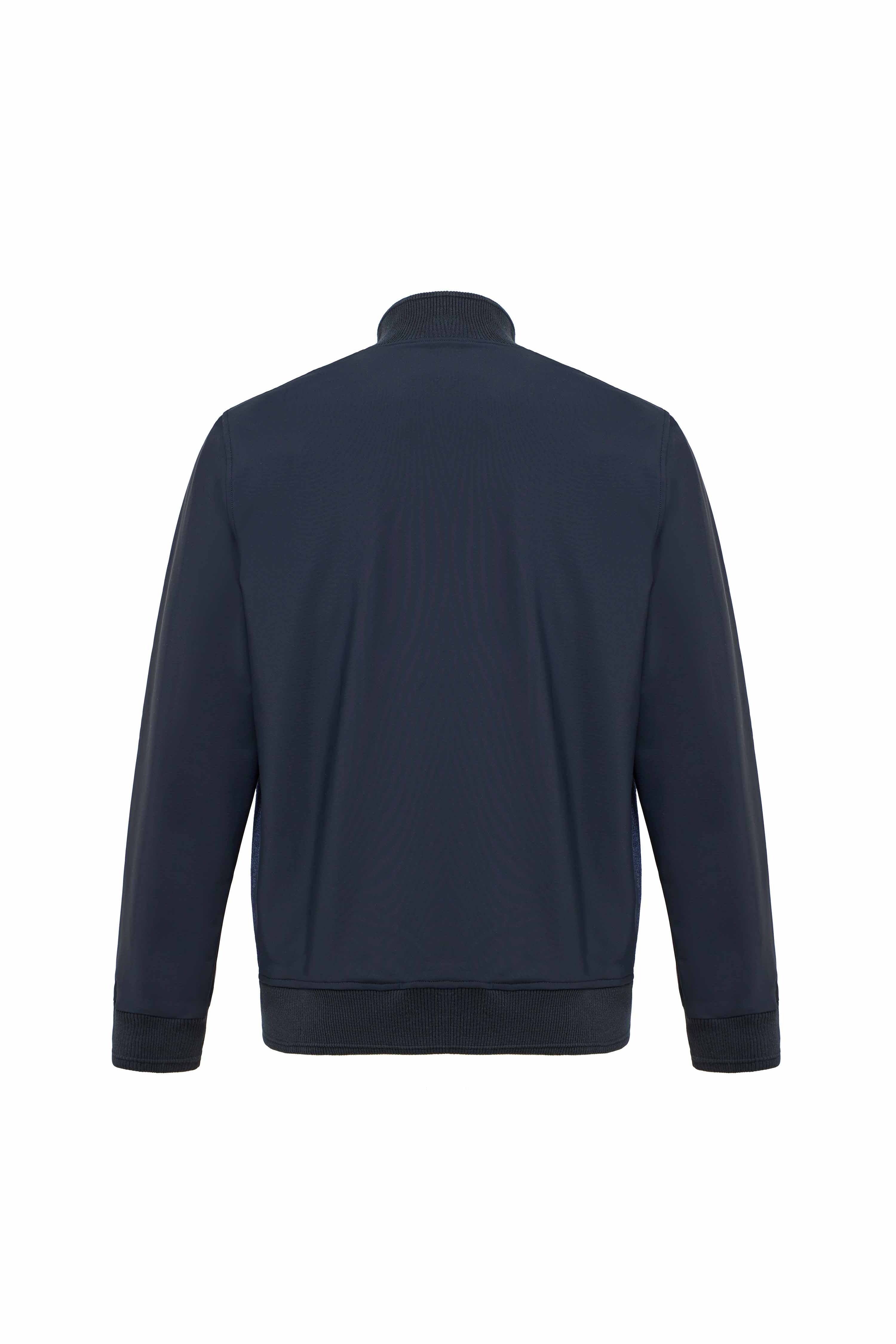 Indigo Full Zip Baseball Jacket