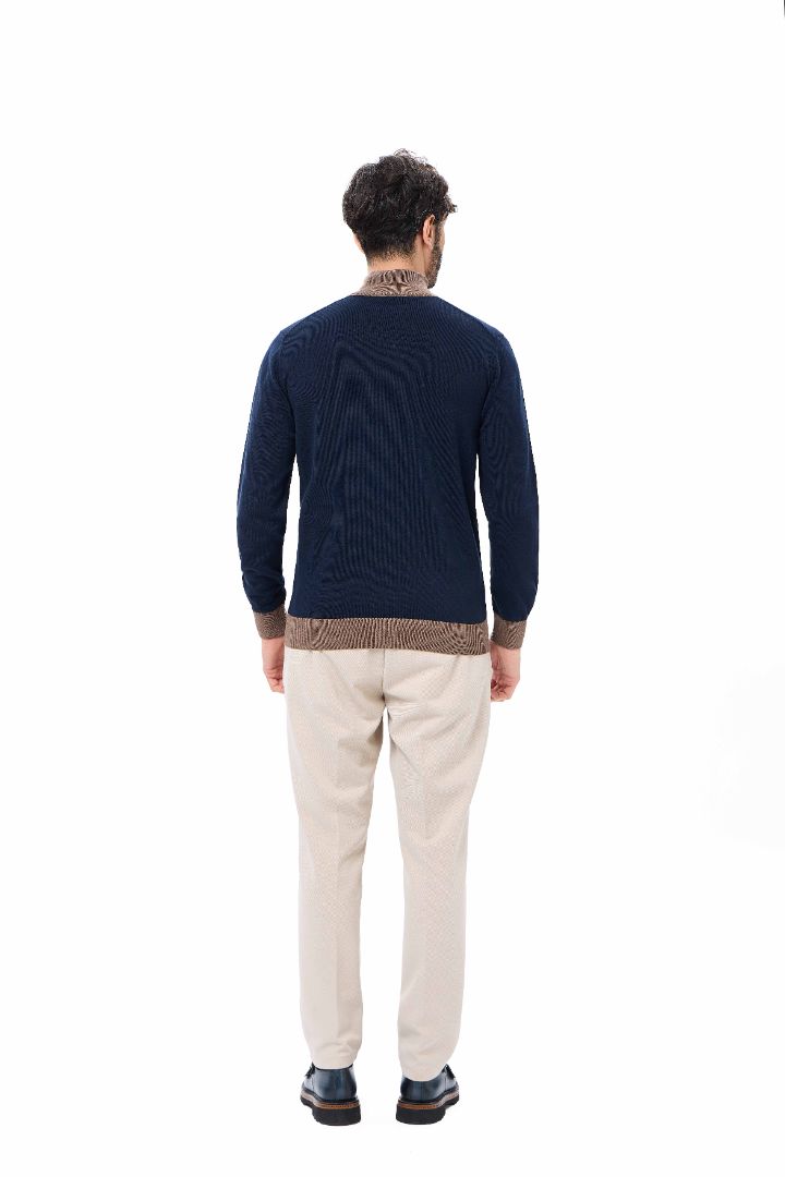 Double Full Zip Sweater