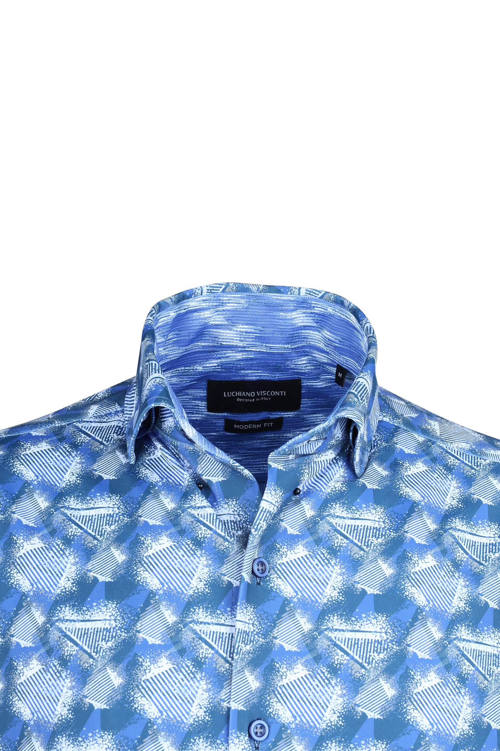Ibiza Grid Blue Performance Shirt