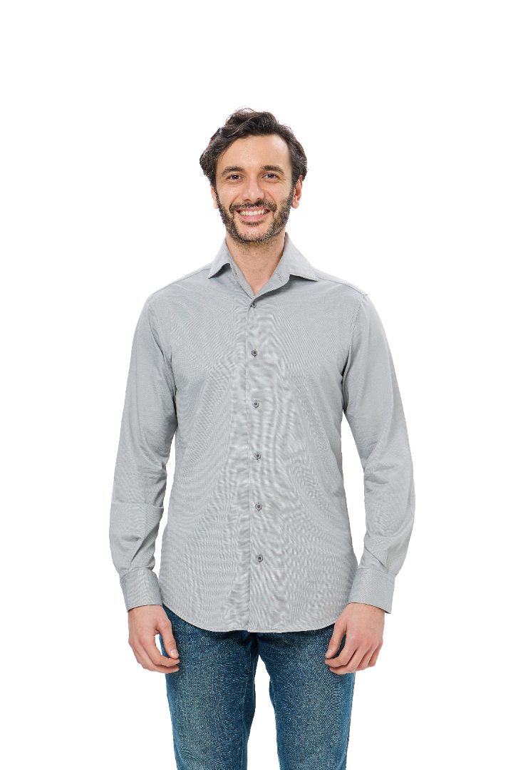 Ash One-Piece Collar Performance Stretch Shirt