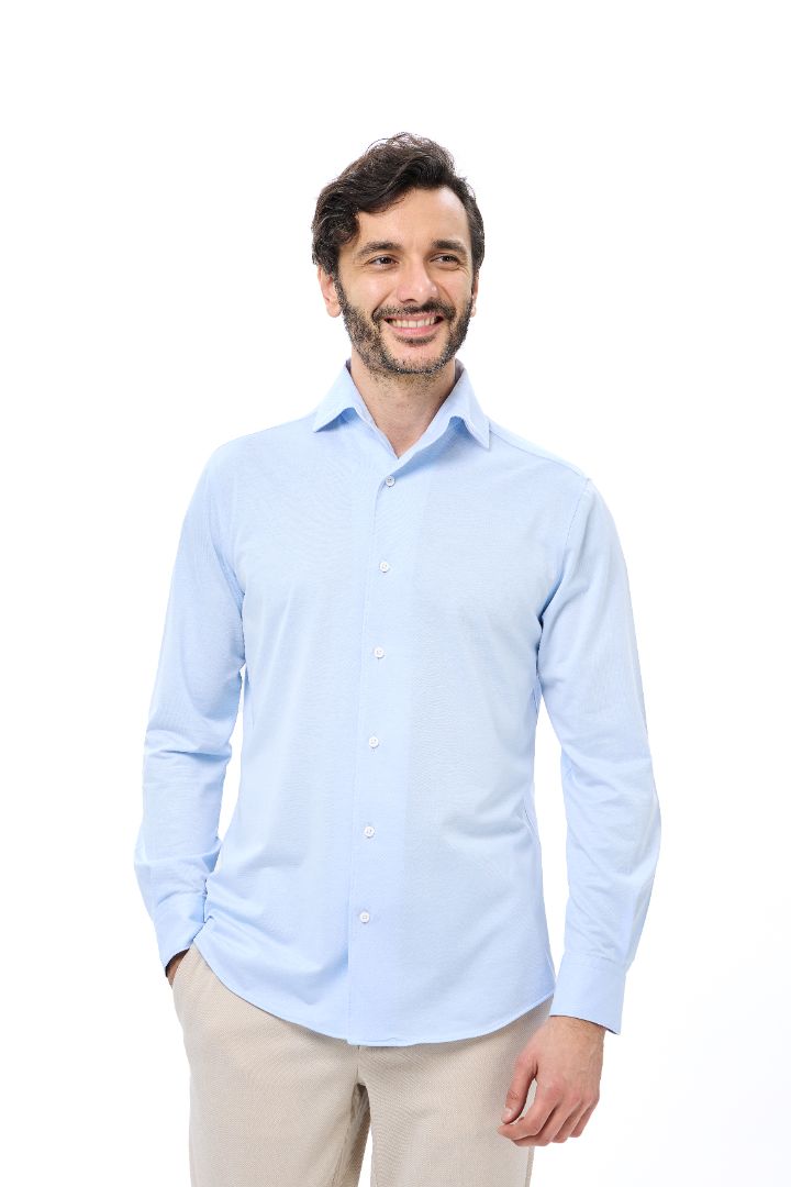Sky One-Piece Collar Performance Stretch Shirt
