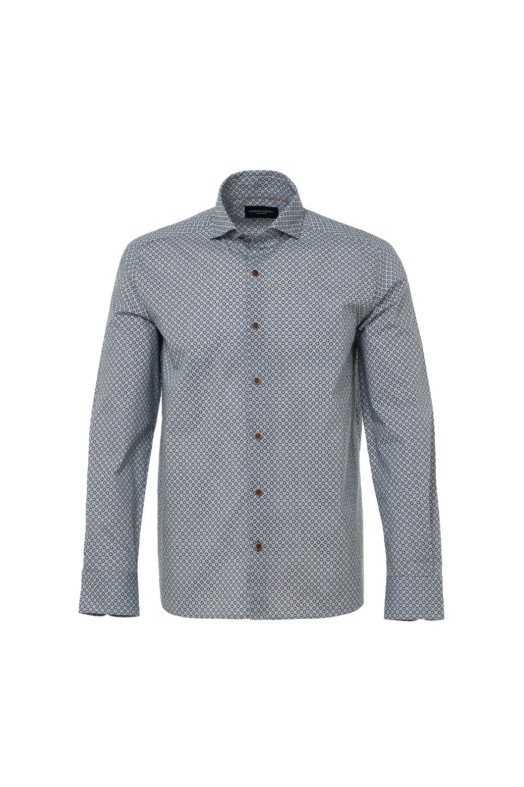 Geo Print Button Down Shirt