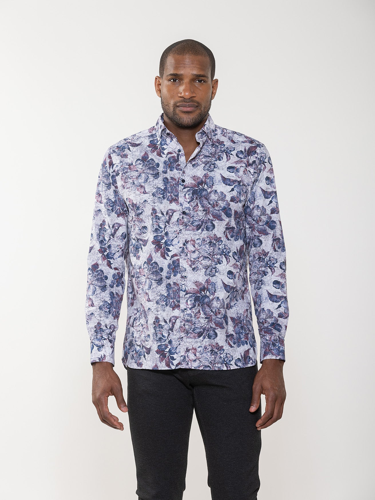 Antique Floral Print Shirt