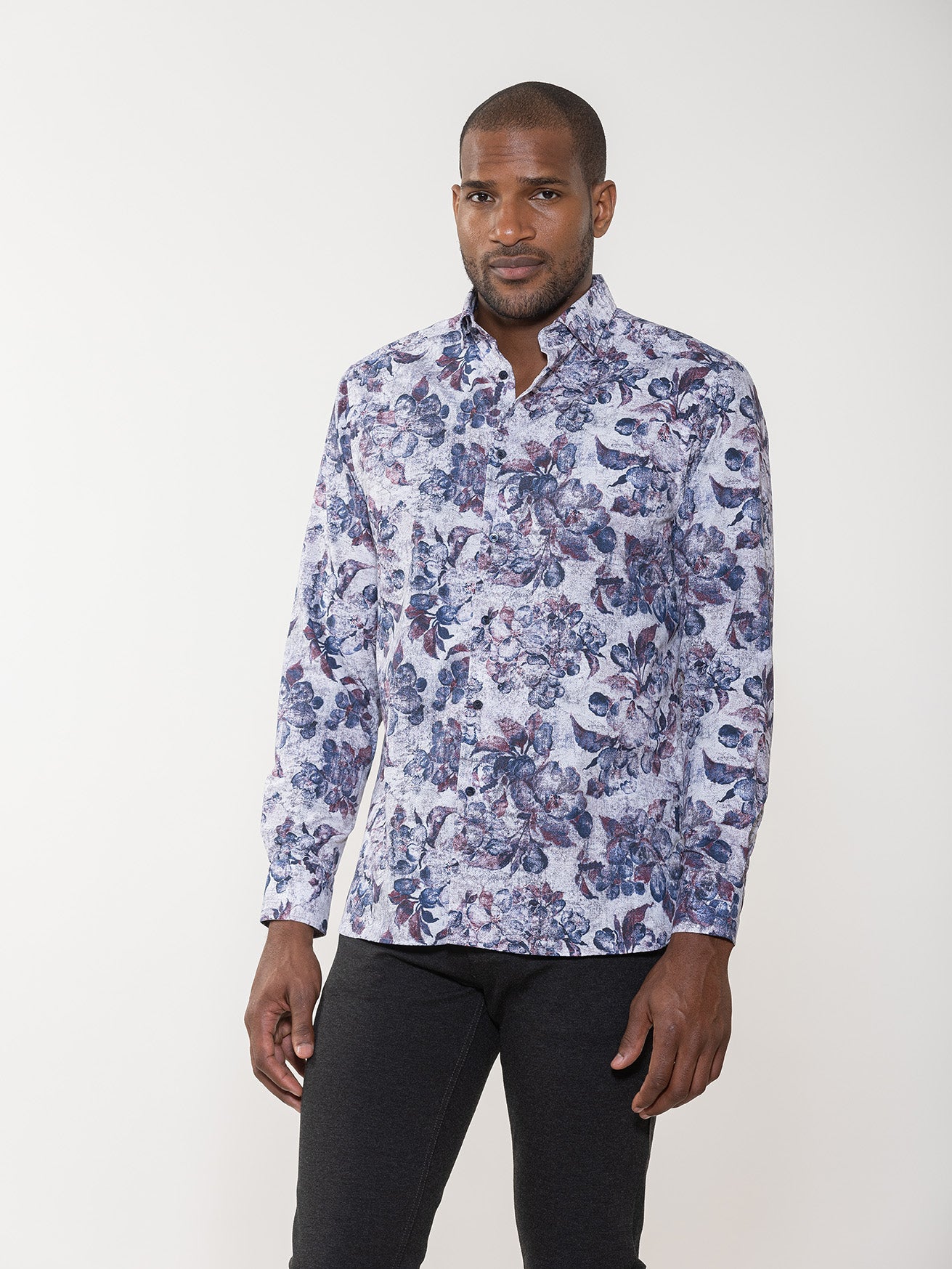 Antique Floral Print Shirt