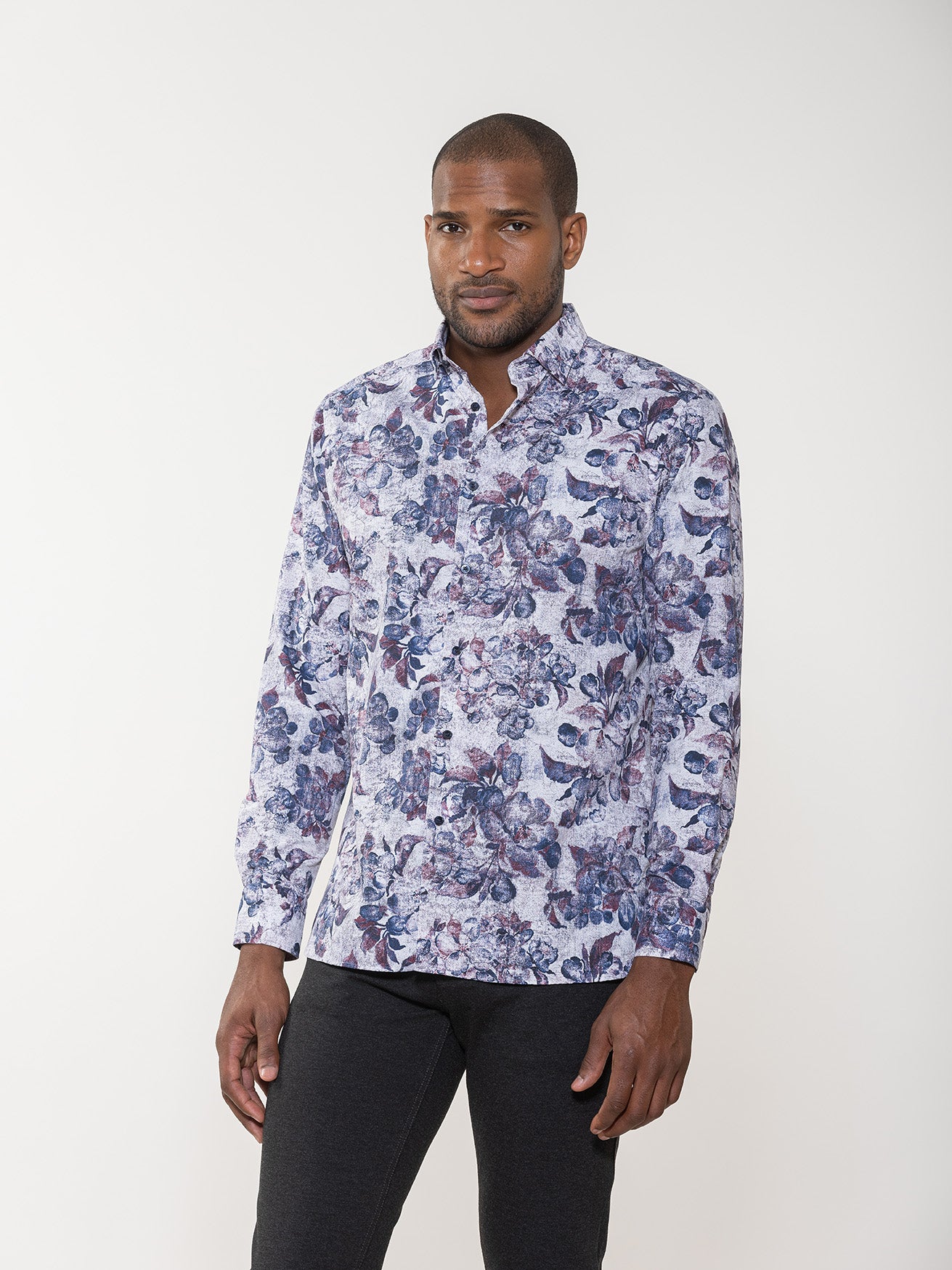 Antique Floral Print Shirt