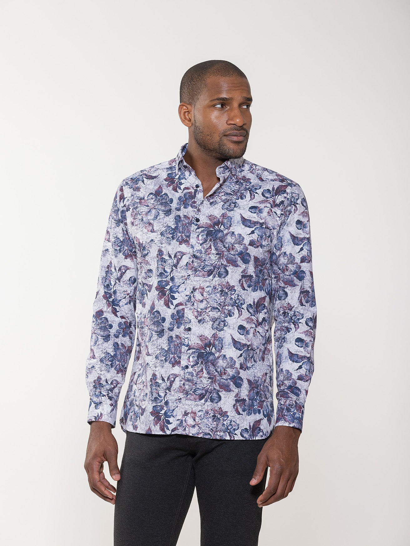 Antique Floral Print Shirt