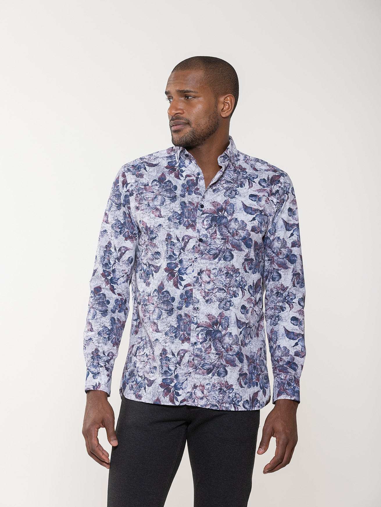 Antique Floral Print Shirt