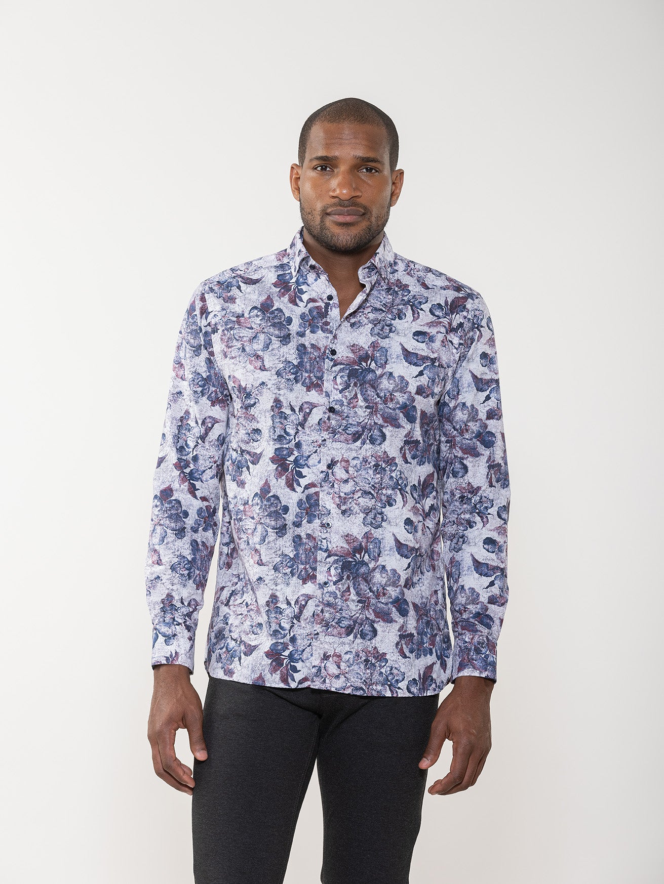 Antique Floral Print Shirt
