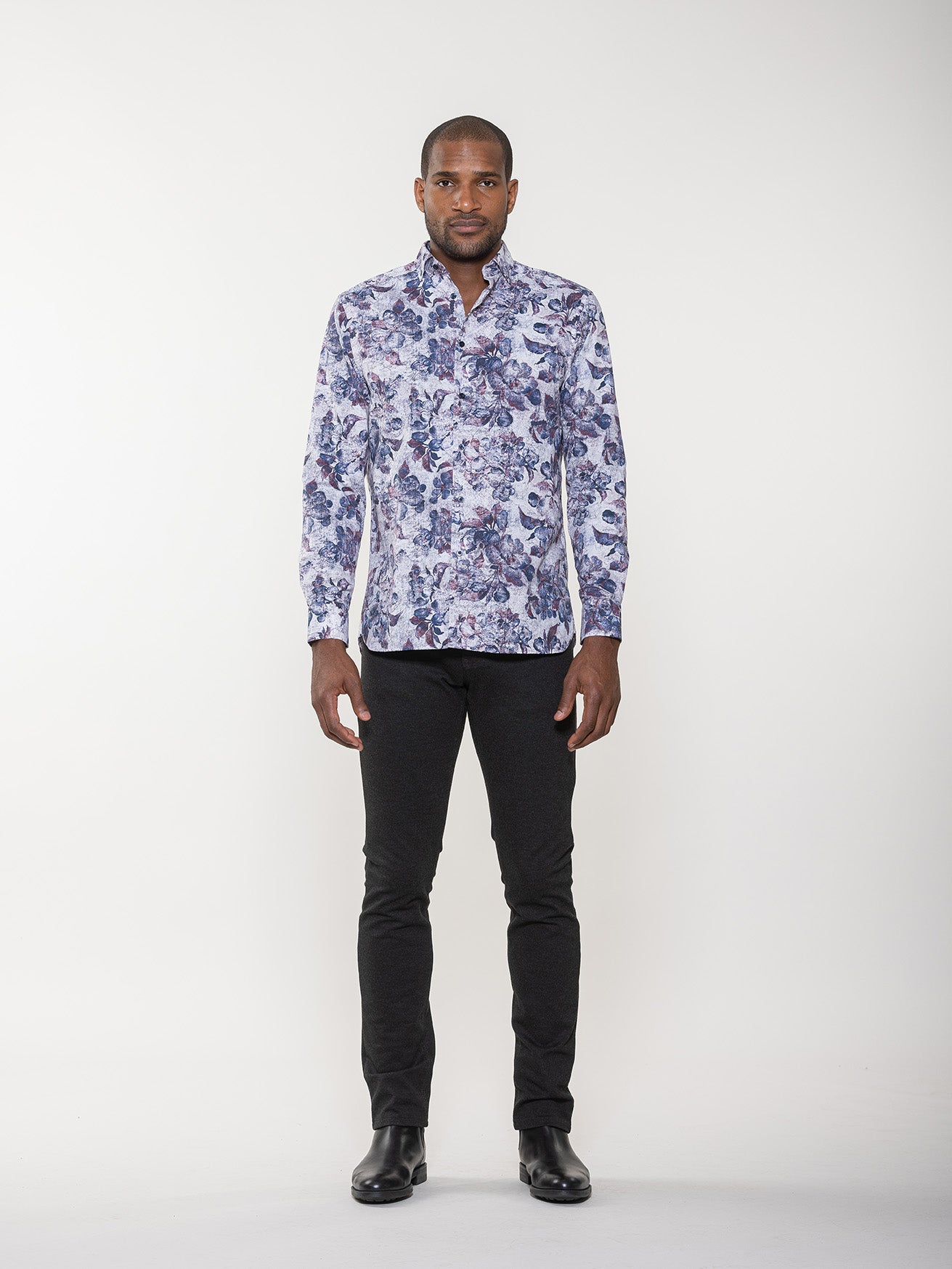 Antique Floral Print Shirt