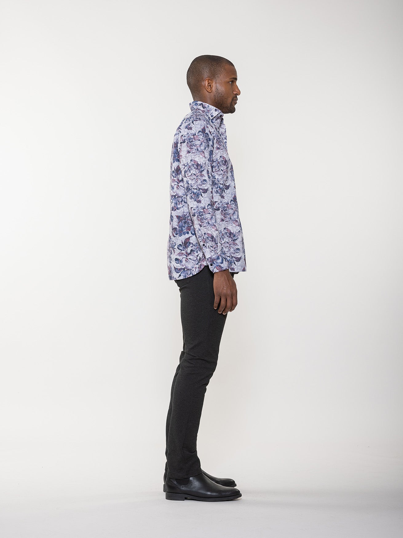 Antique Floral Print Shirt