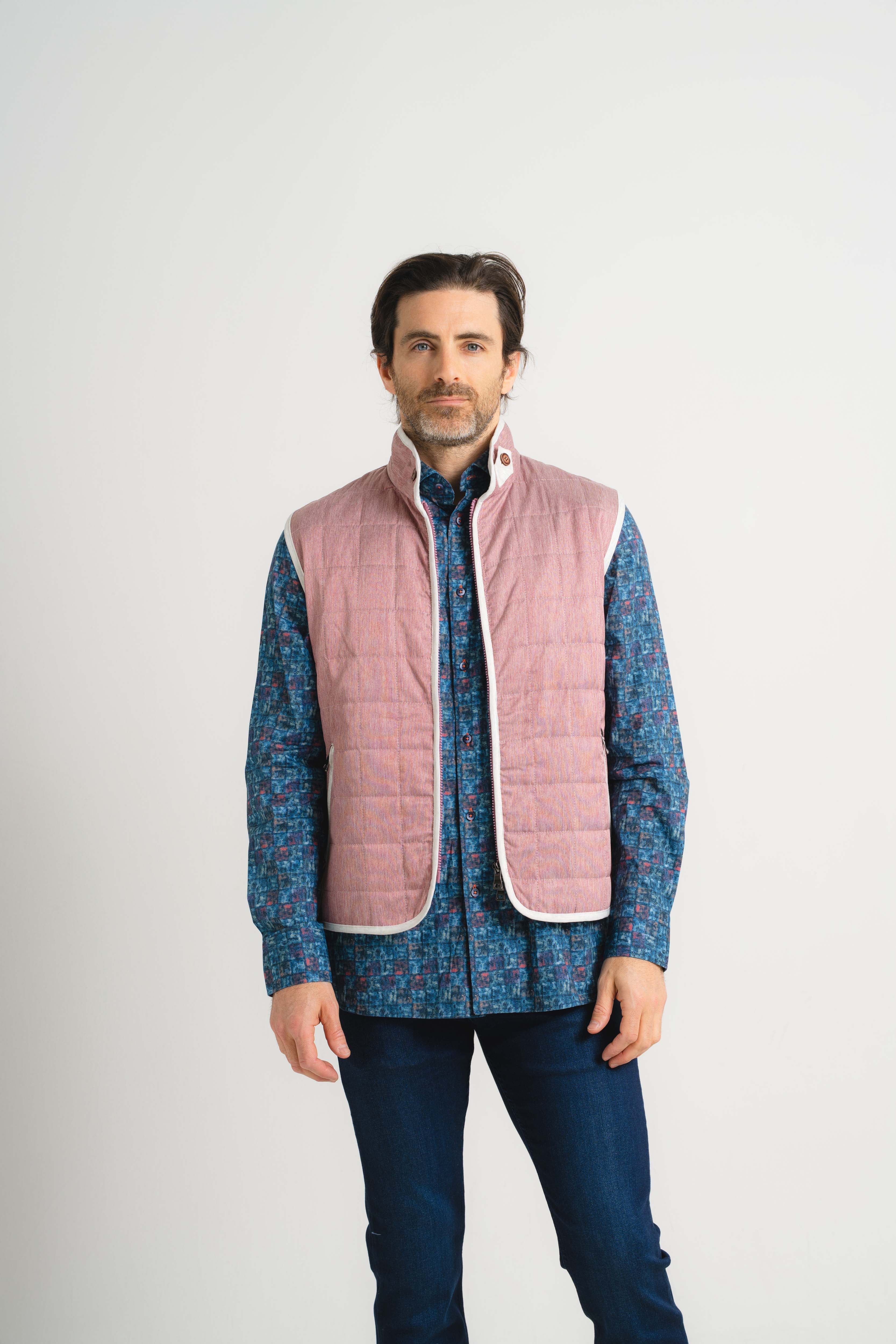 Barn Red Quilted Vest