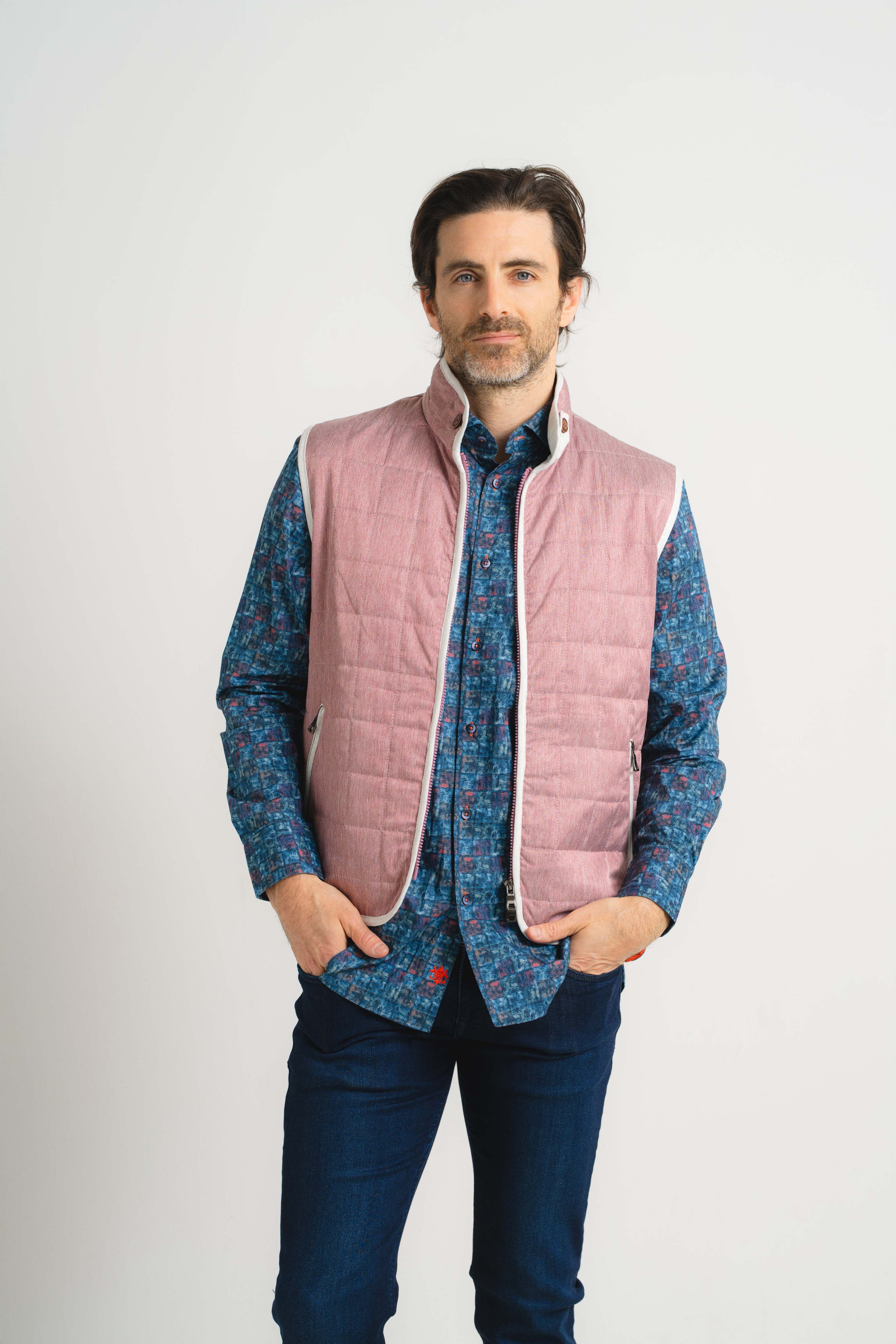 Barn Red Quilted Vest