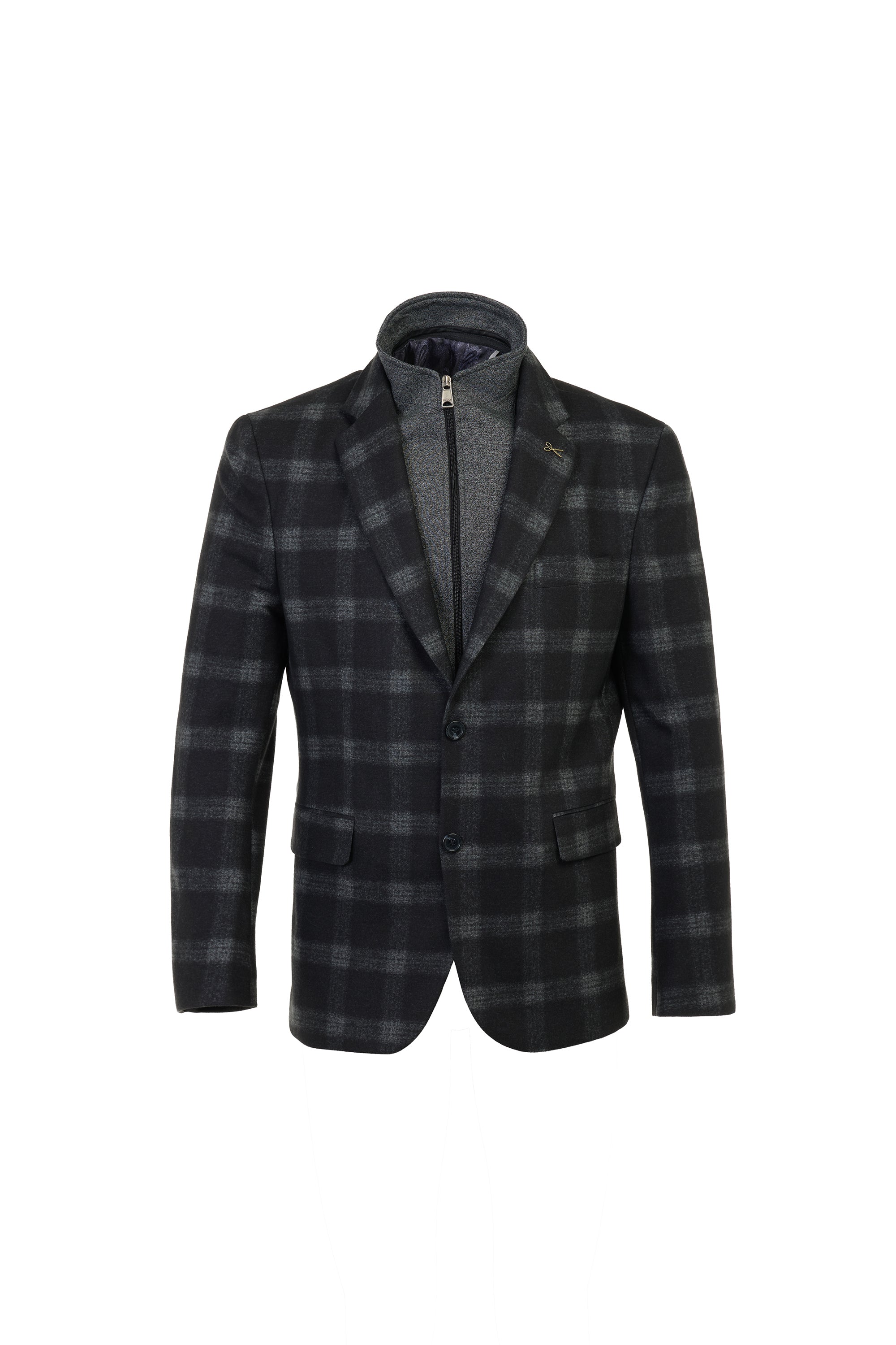 The Hybrid Wool-Touch Melange Grey Travel Blazer