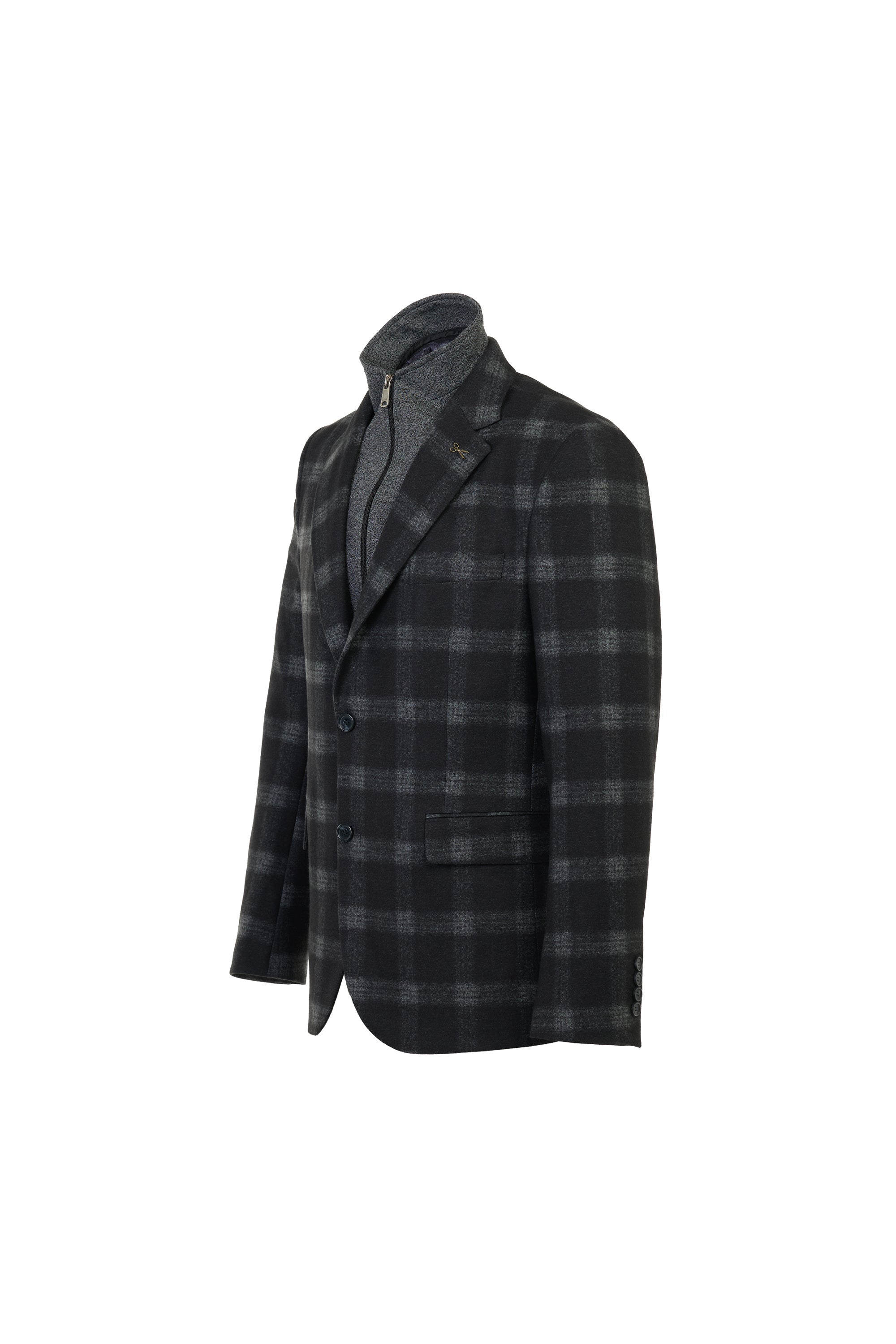 The Hybrid Wool-Touch Melange Grey Travel Blazer