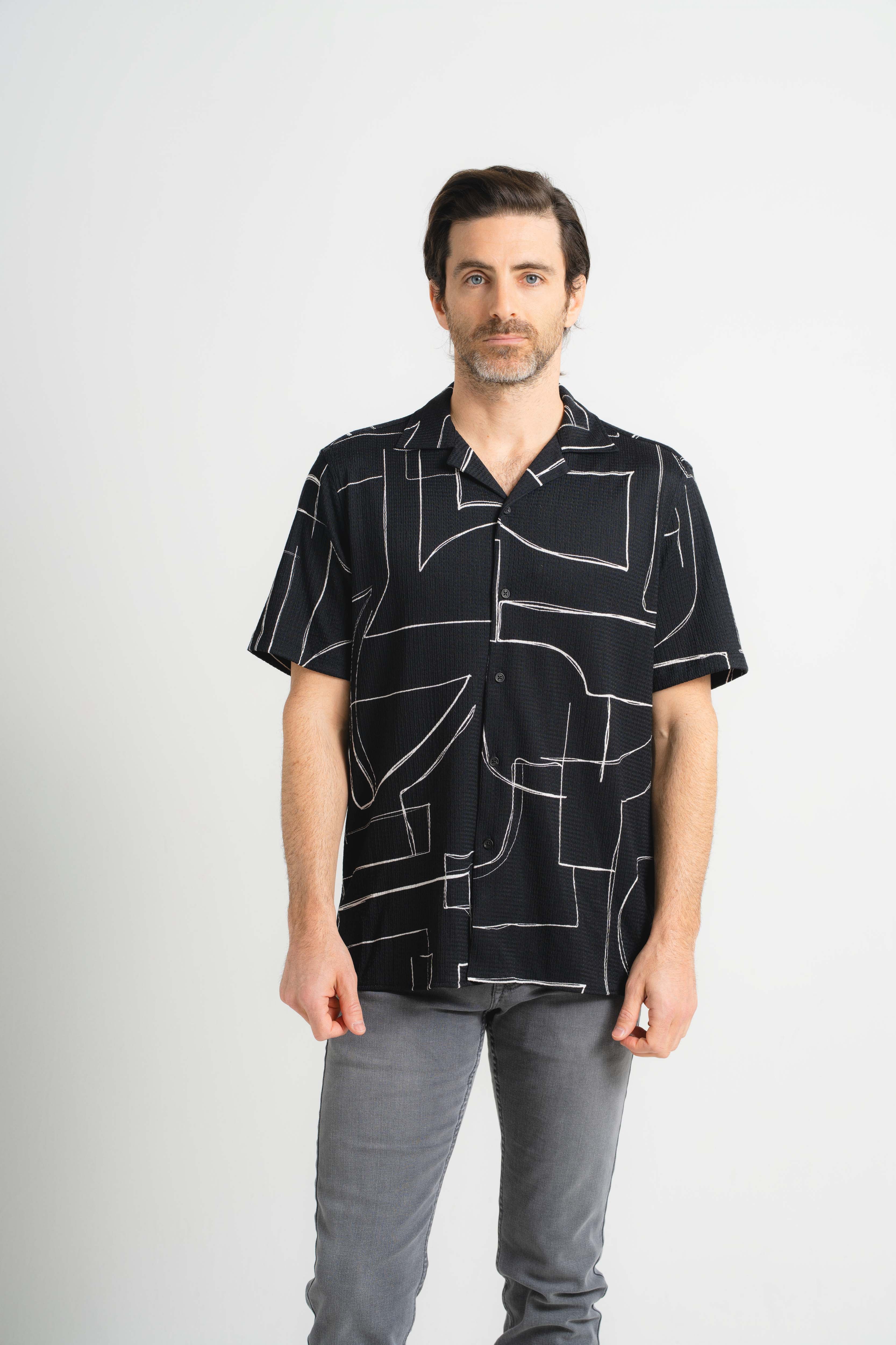 Abstract Shapes Short Sleeve Shirt