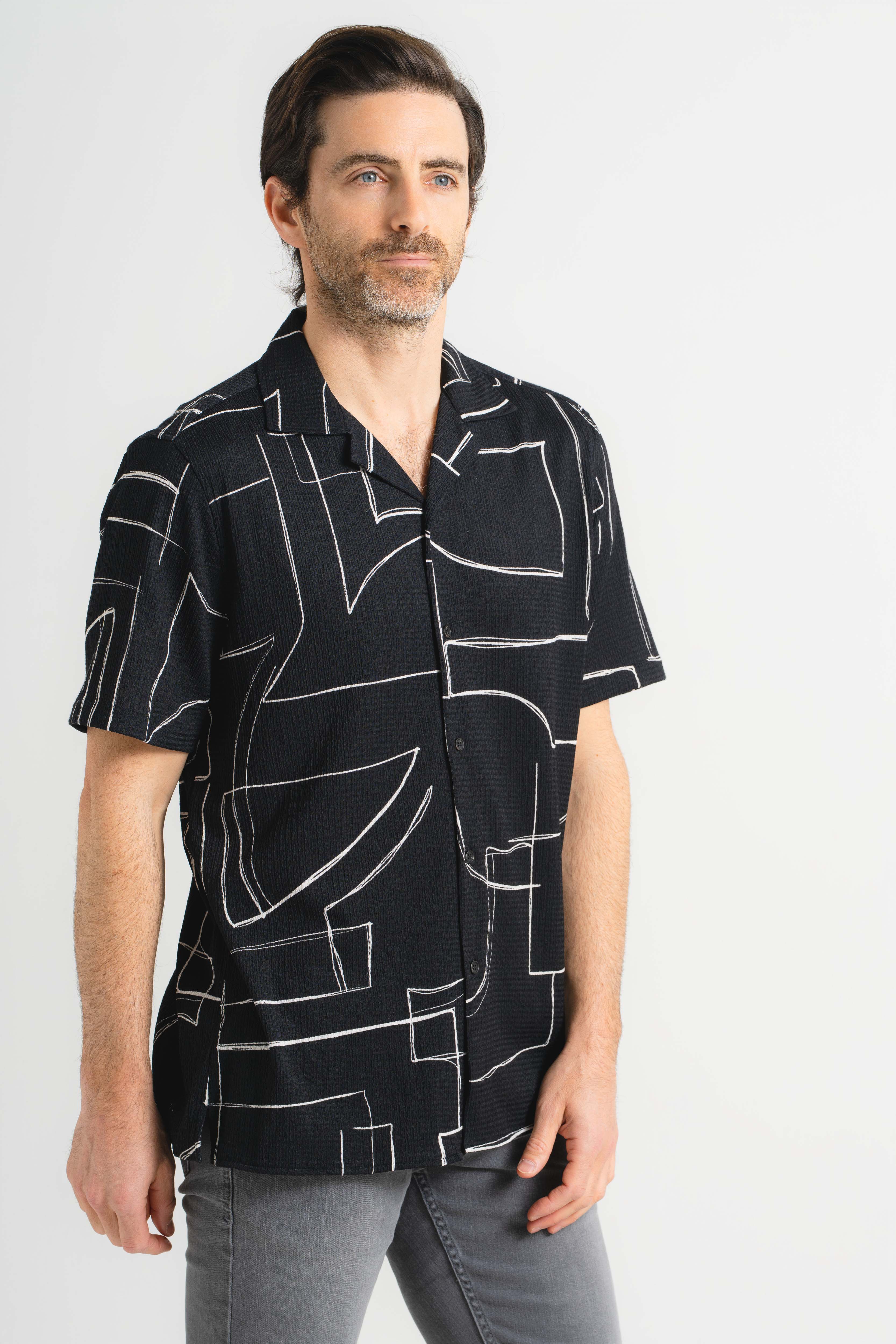 Abstract Shapes Short Sleeve Shirt